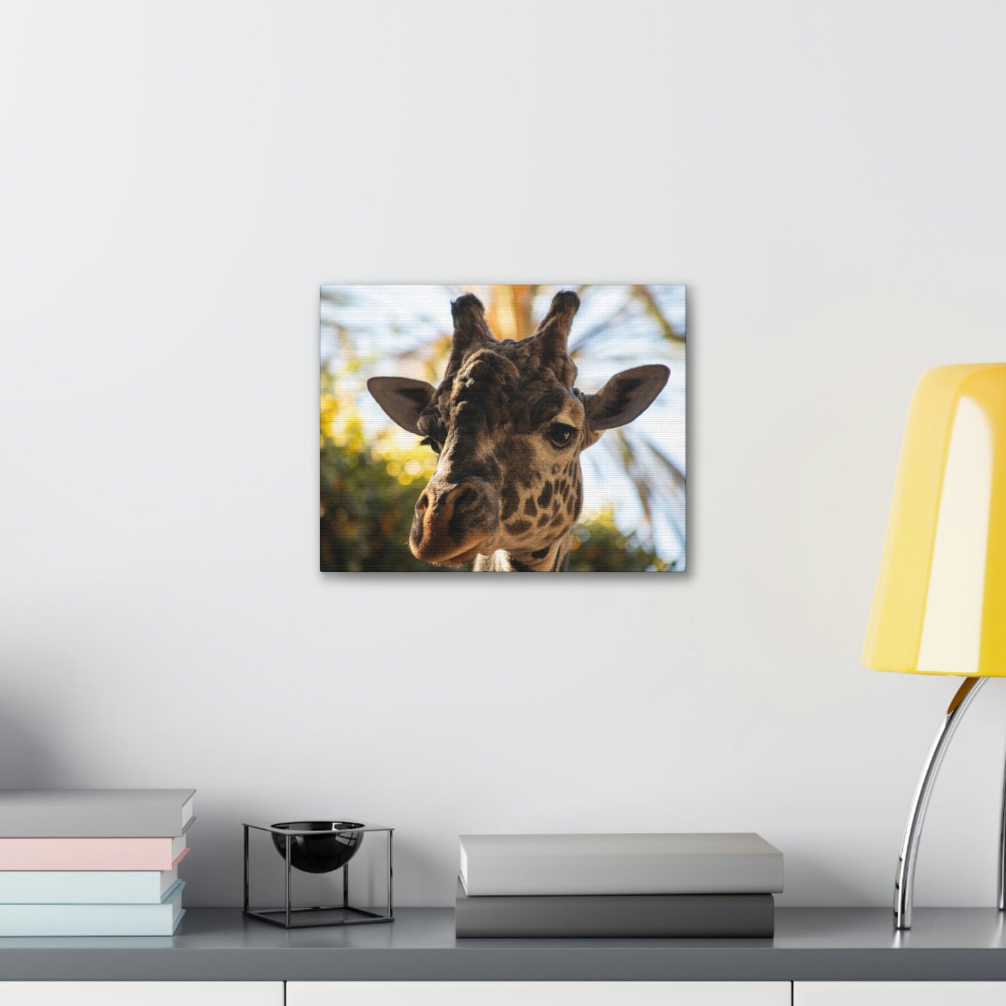 The Giraffe Says Hello Canvas