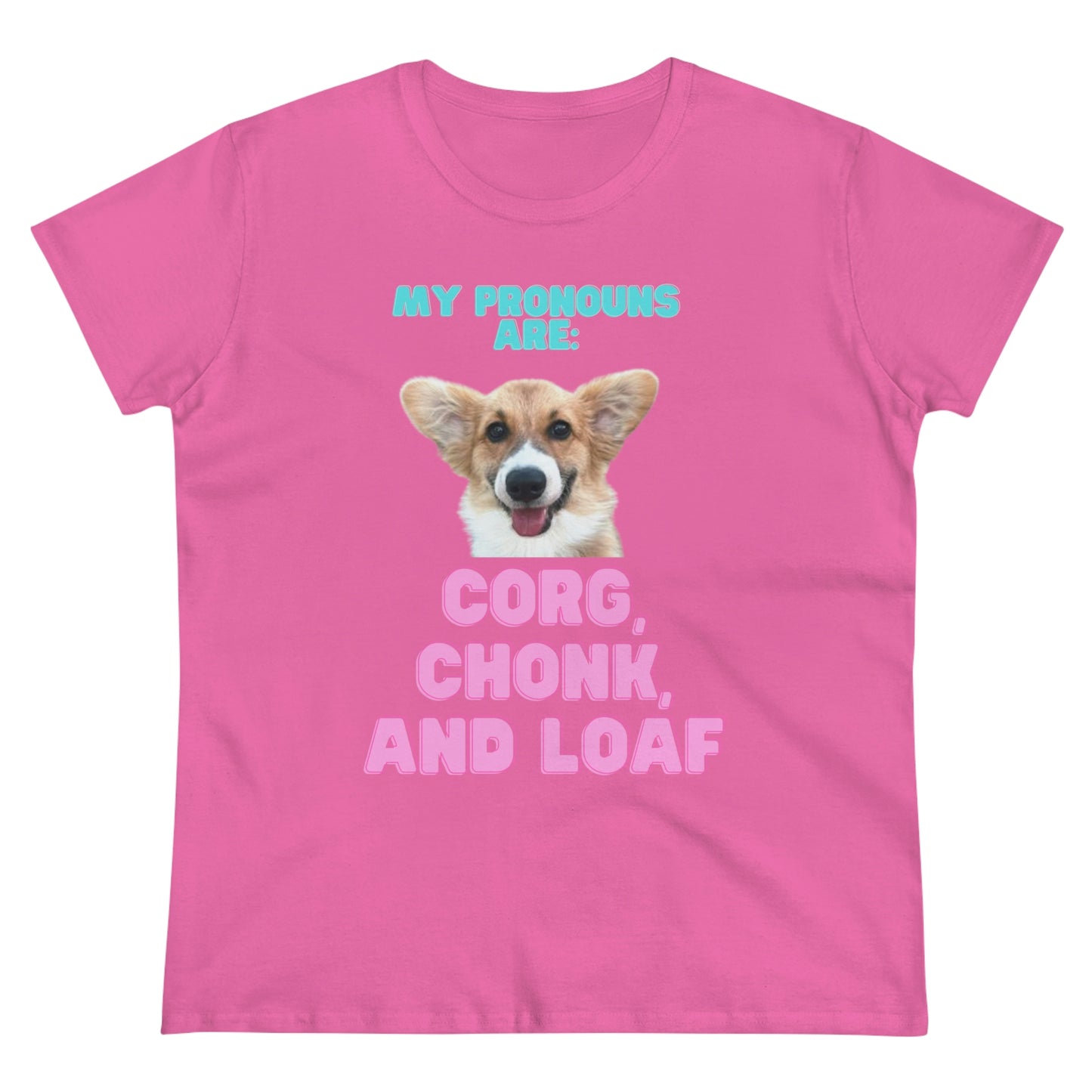 Women's Corgi Pronoun Tshirt