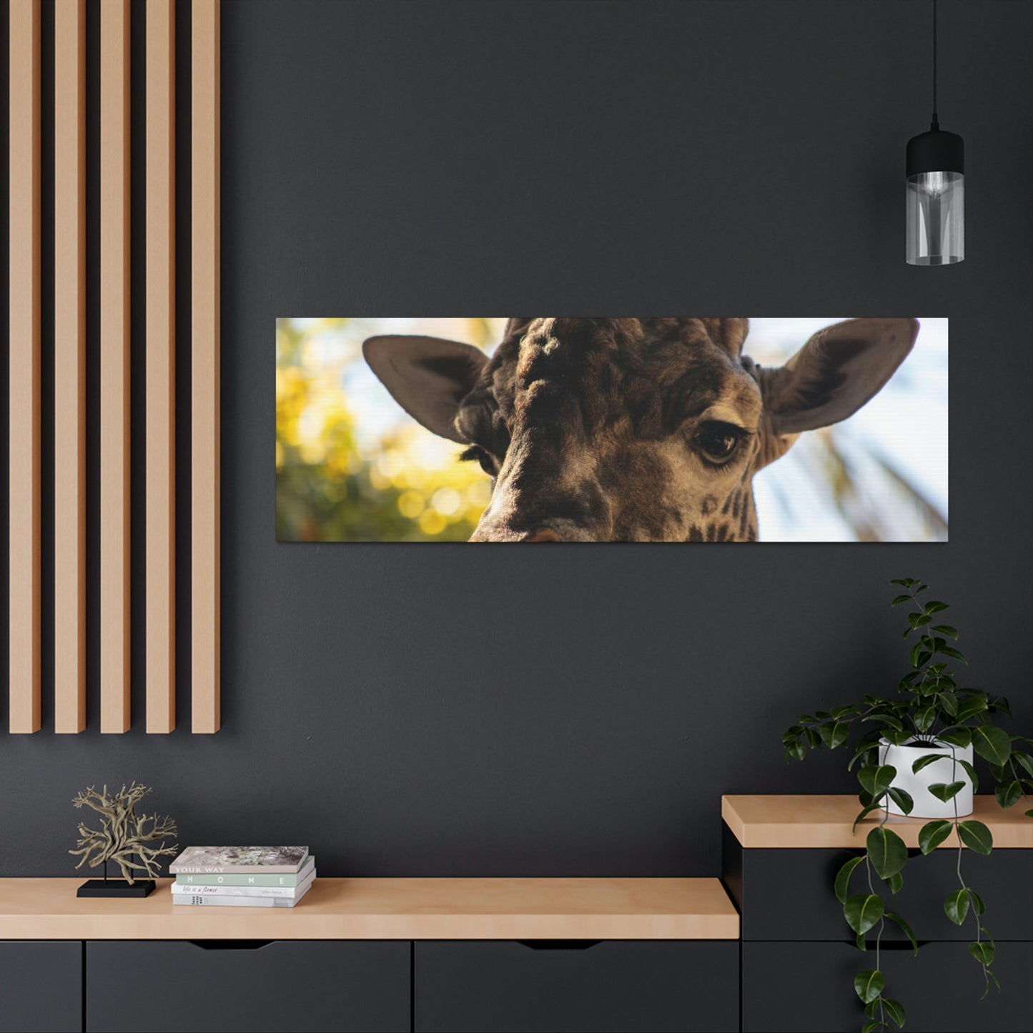 The Giraffe Says Hello Canvas