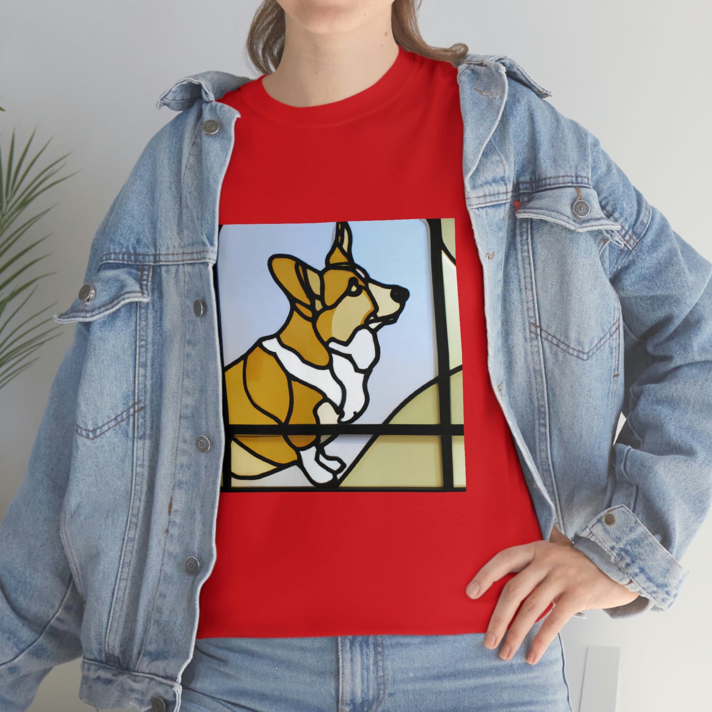 Corgi Stained Glass Tshirt