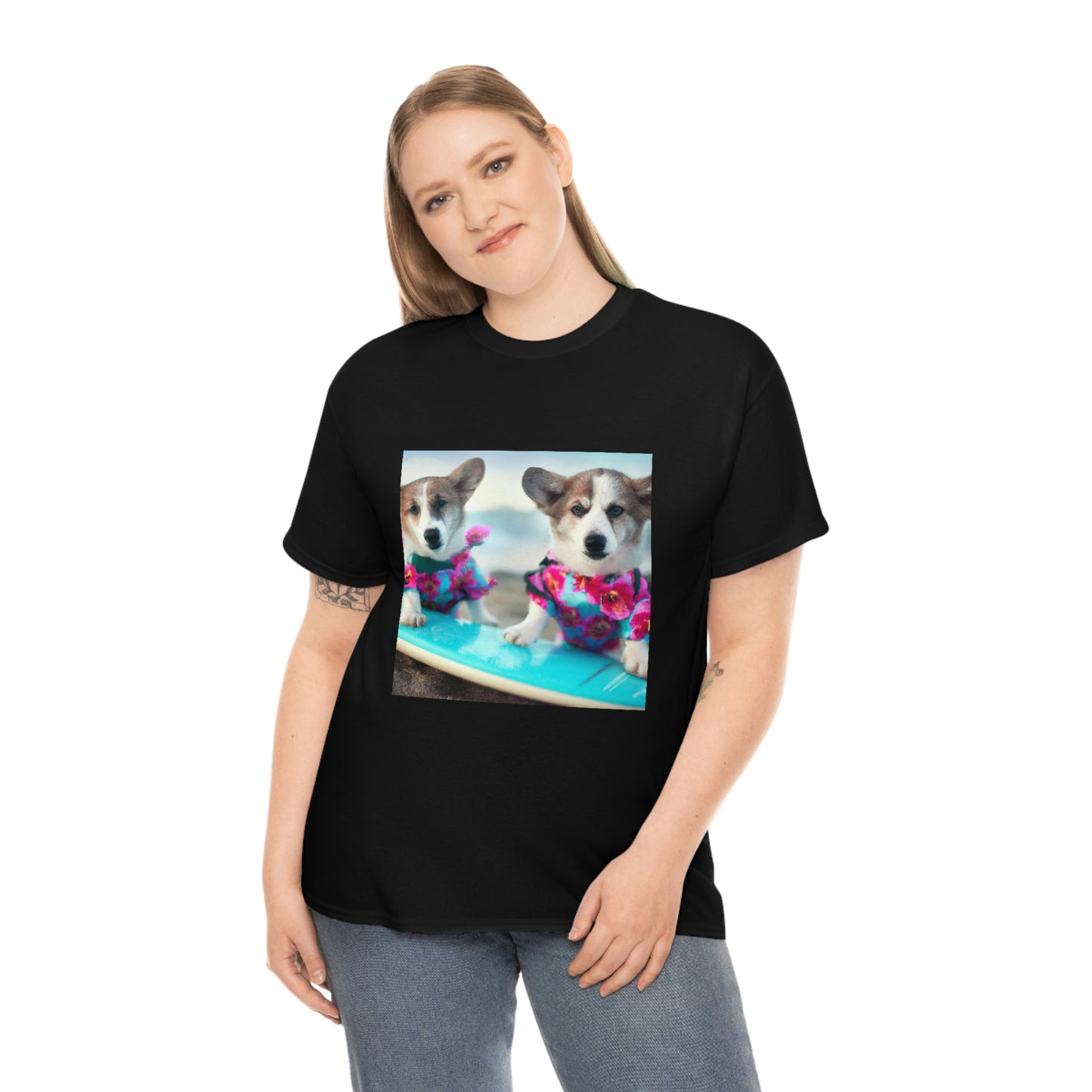 Surfs Up Corgi Tshirt