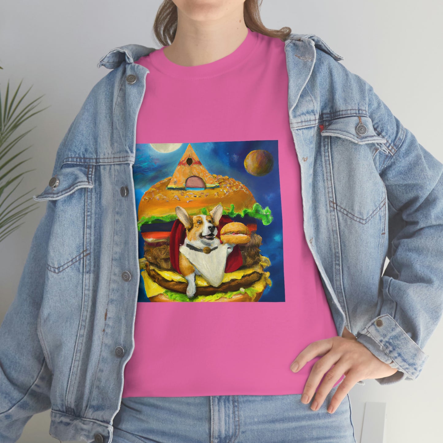 Corgi Burger Psychedelic Tshirt