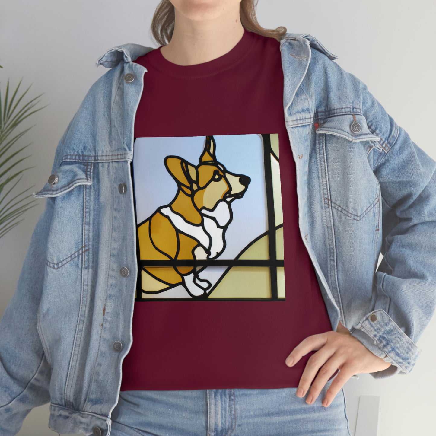 Corgi Stained Glass Tshirt