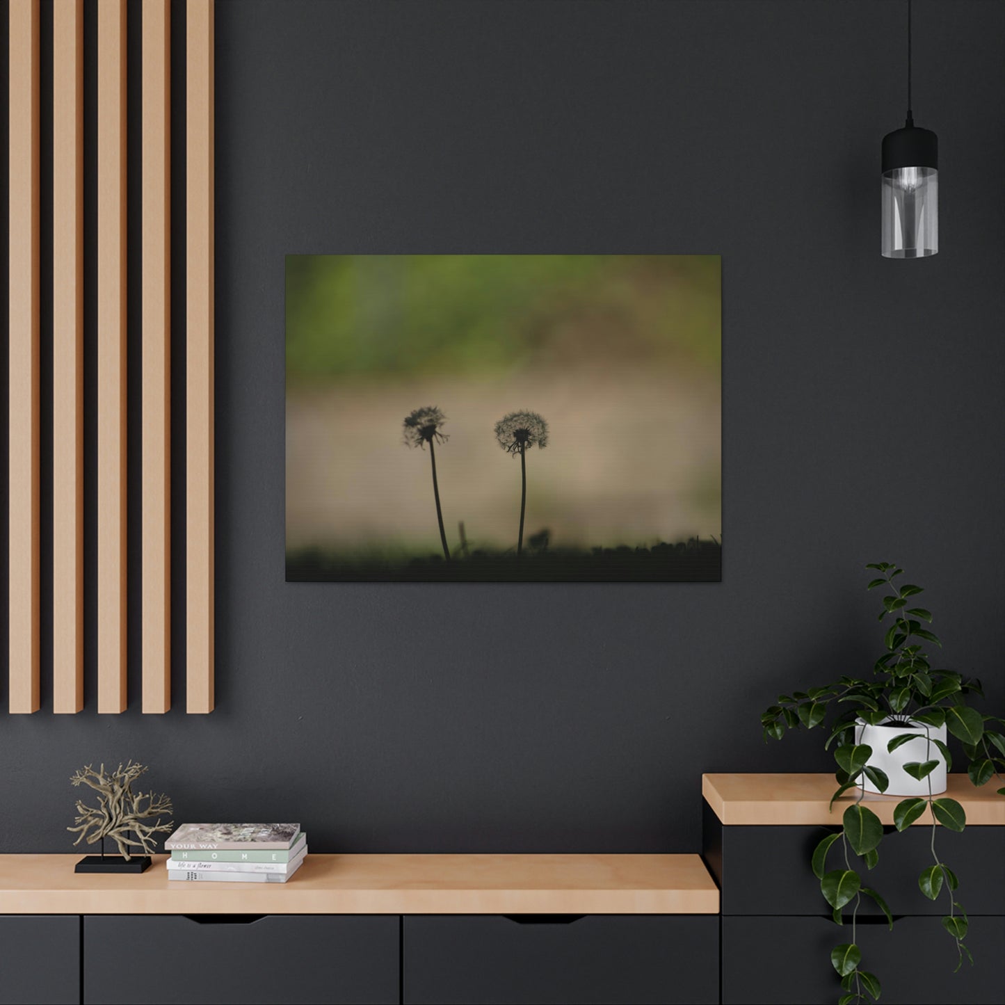 Dandelions Opposing Part 1 Canvas