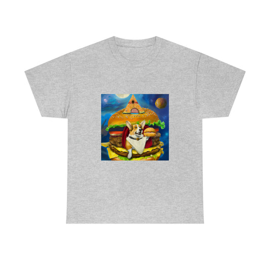 Corgi Burger Psychedelic Tshirt