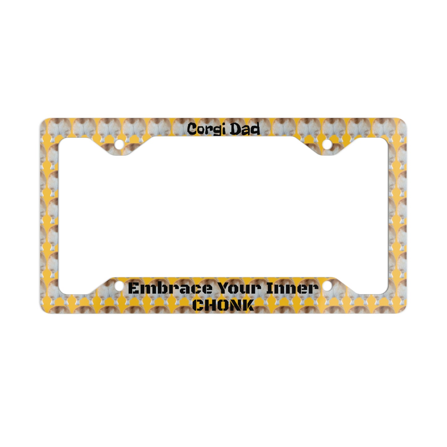 Corgi Dad License Plate Frame