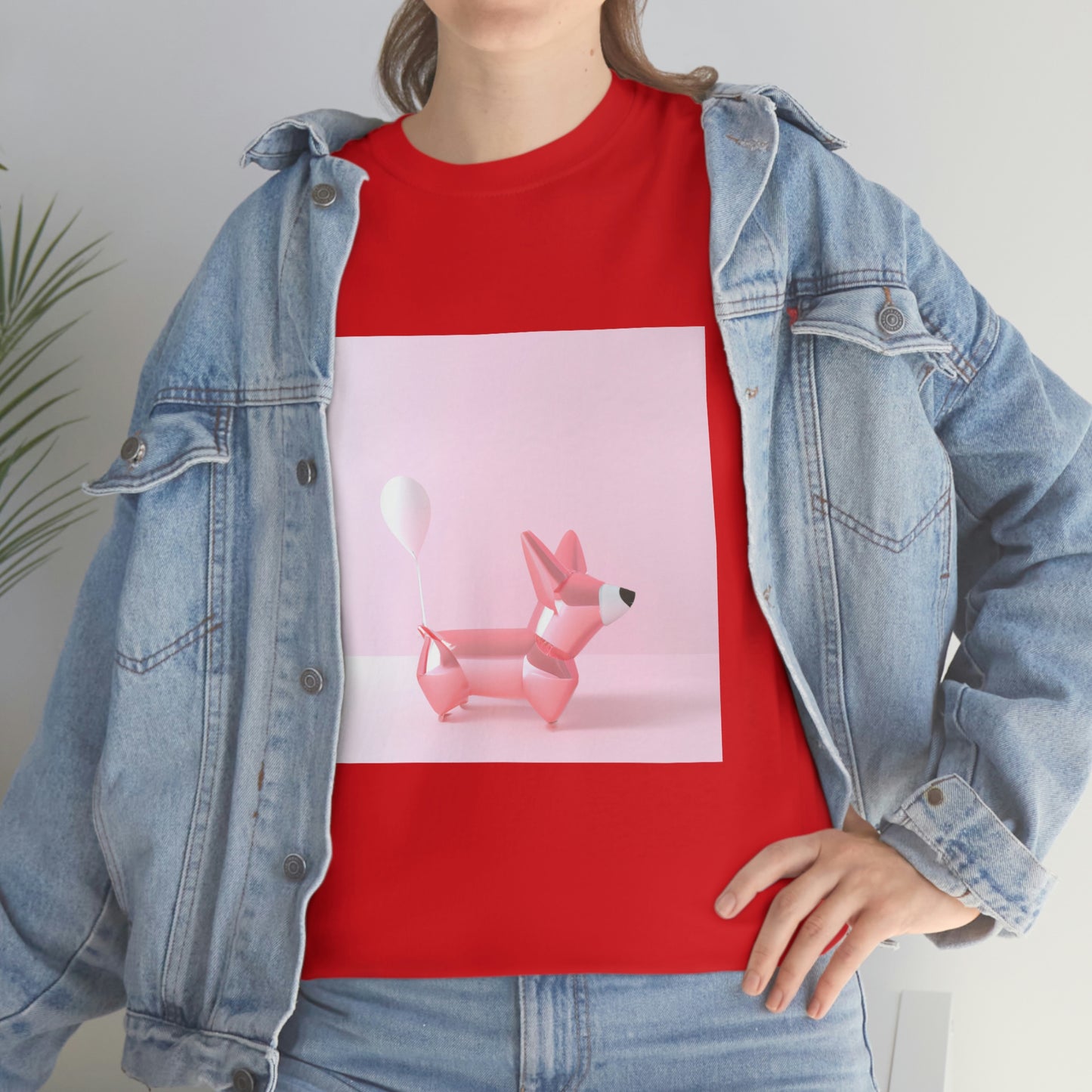 Corgi Balloon Modern Art Tshirt