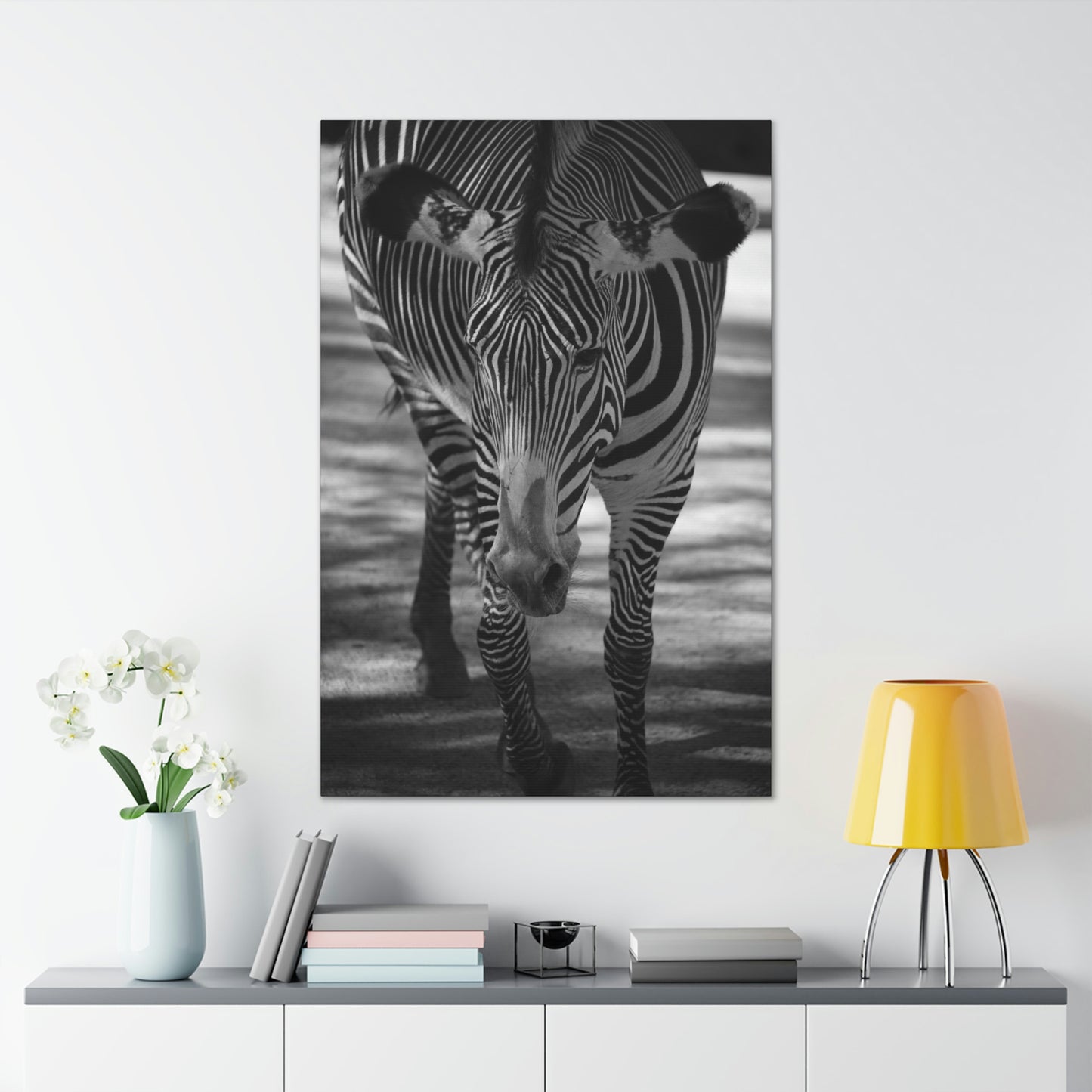 Zebra Walking Canvas