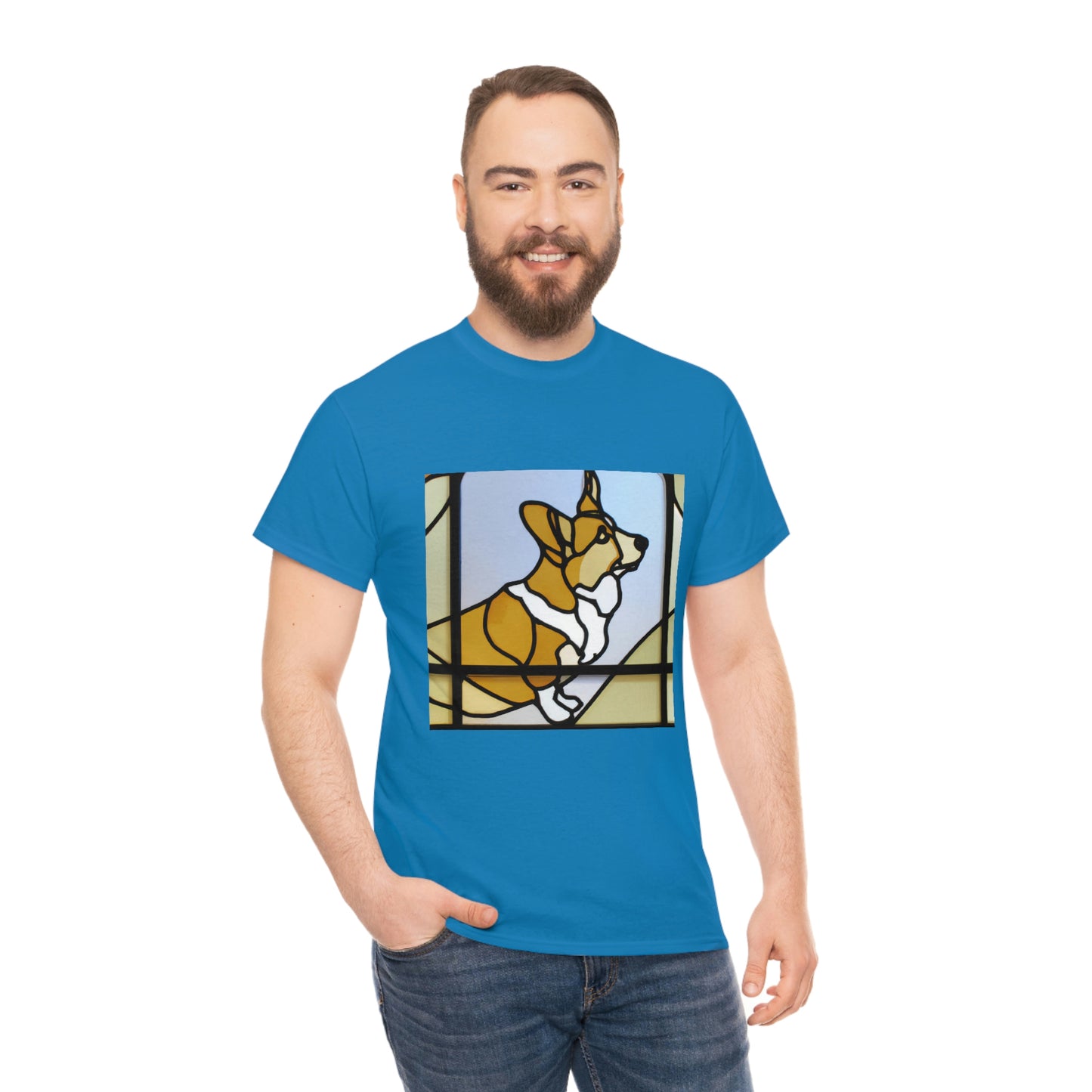 Corgi Stained Glass Tshirt