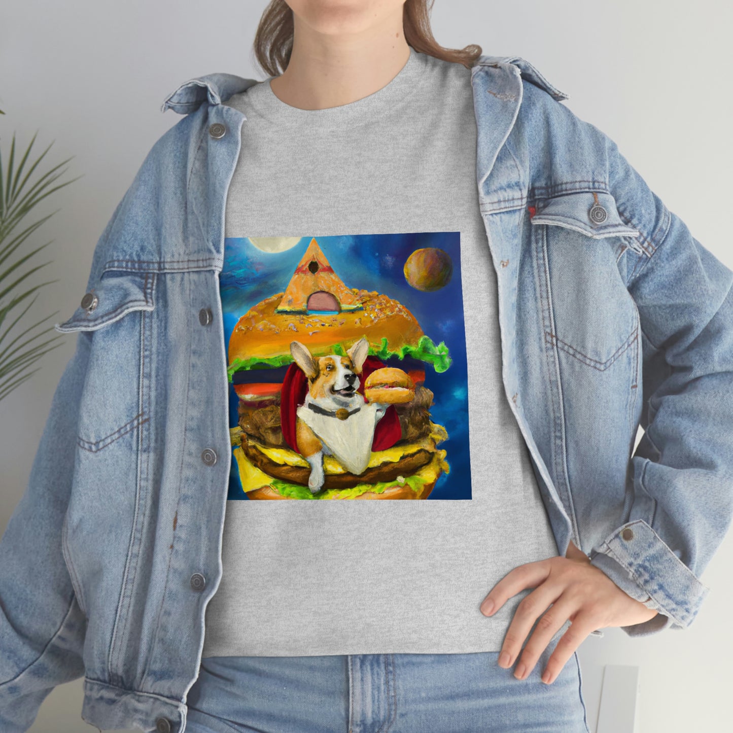 Corgi Burger Psychedelic Tshirt