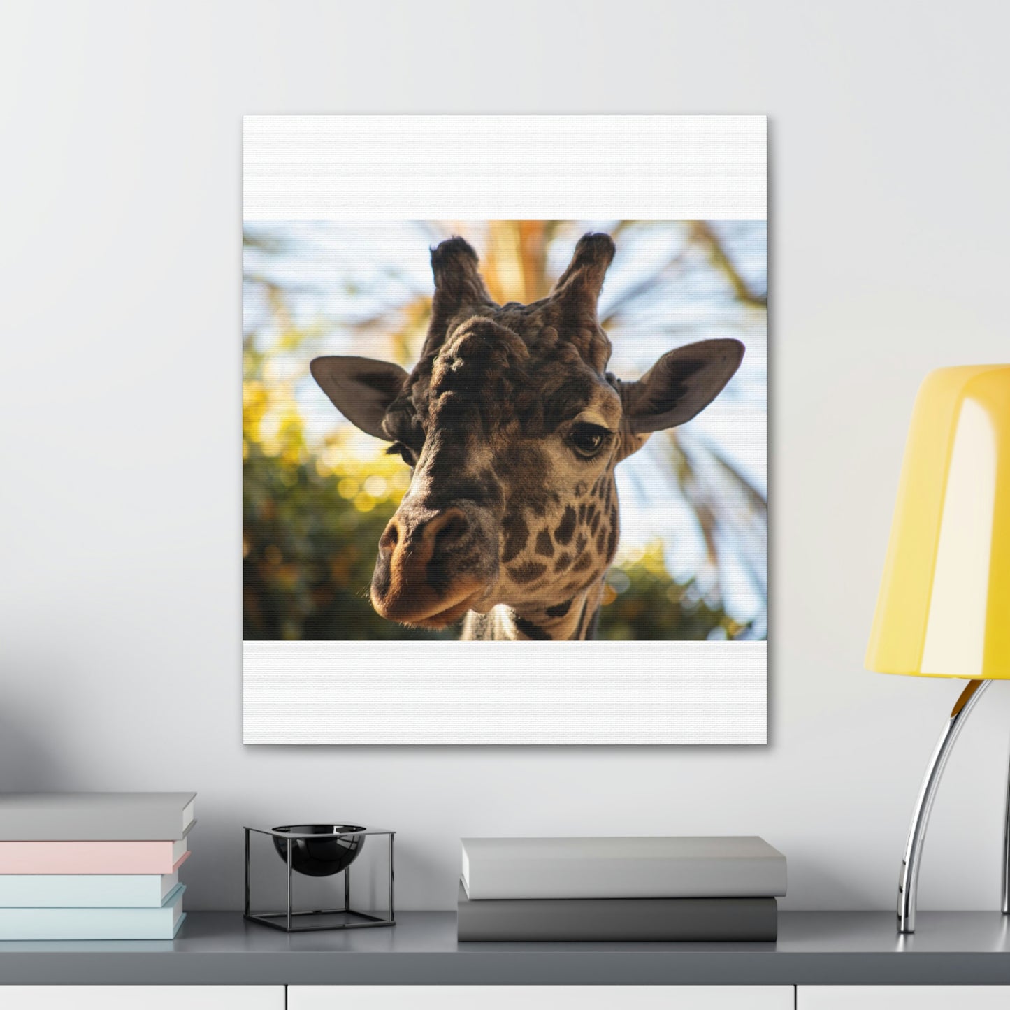 The Giraffe Says Hello Canvas