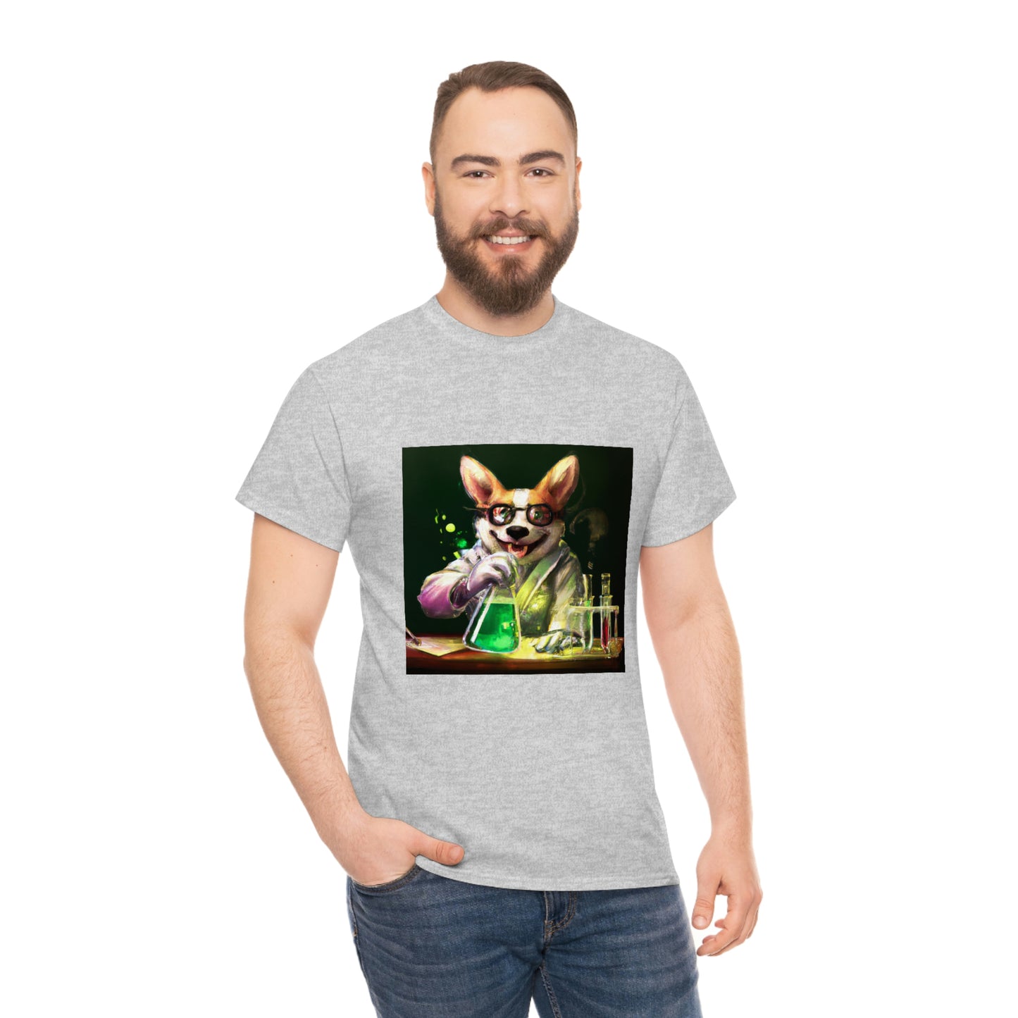 Mad Scientist Corgi Tshirt