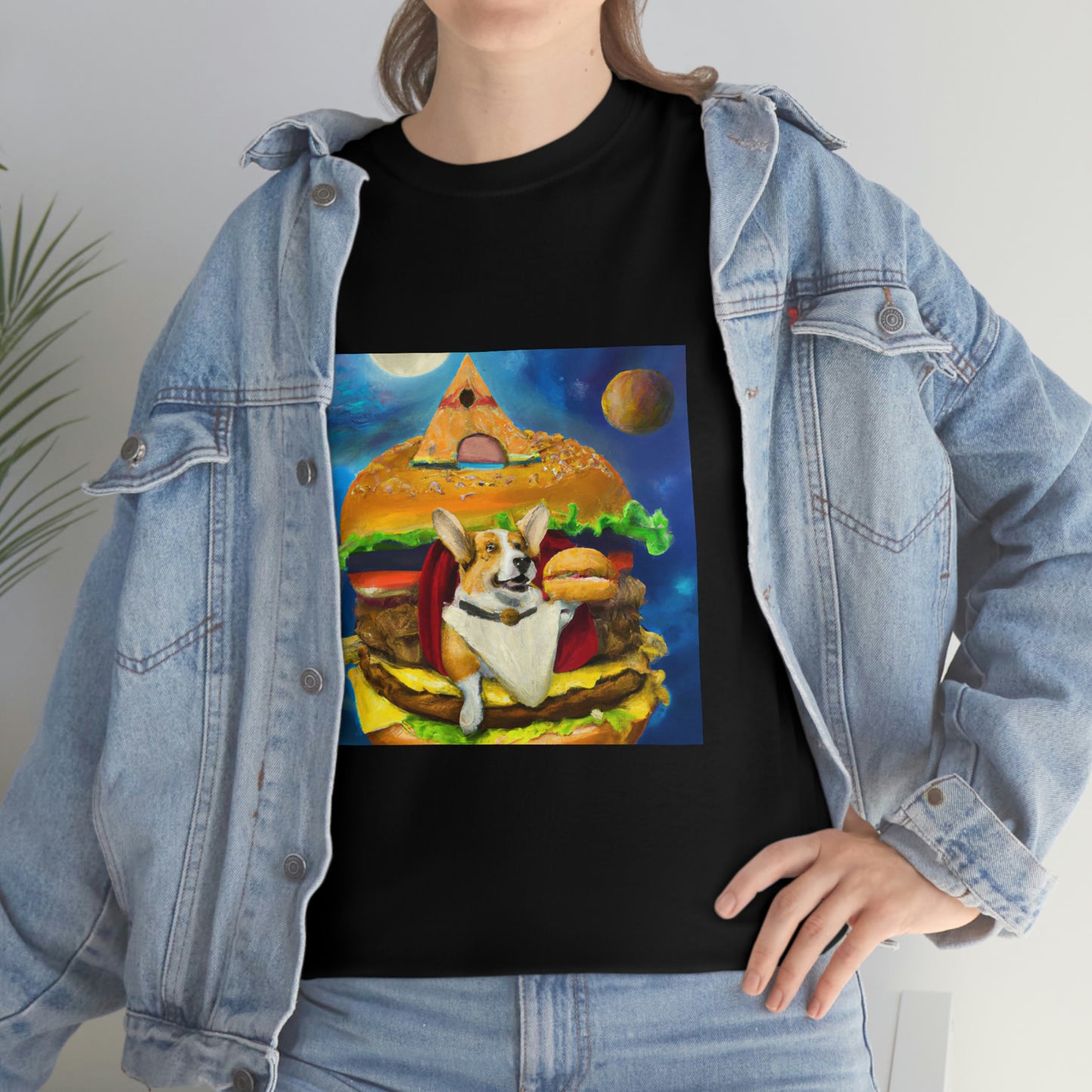 Corgi Burger Psychedelic Tshirt