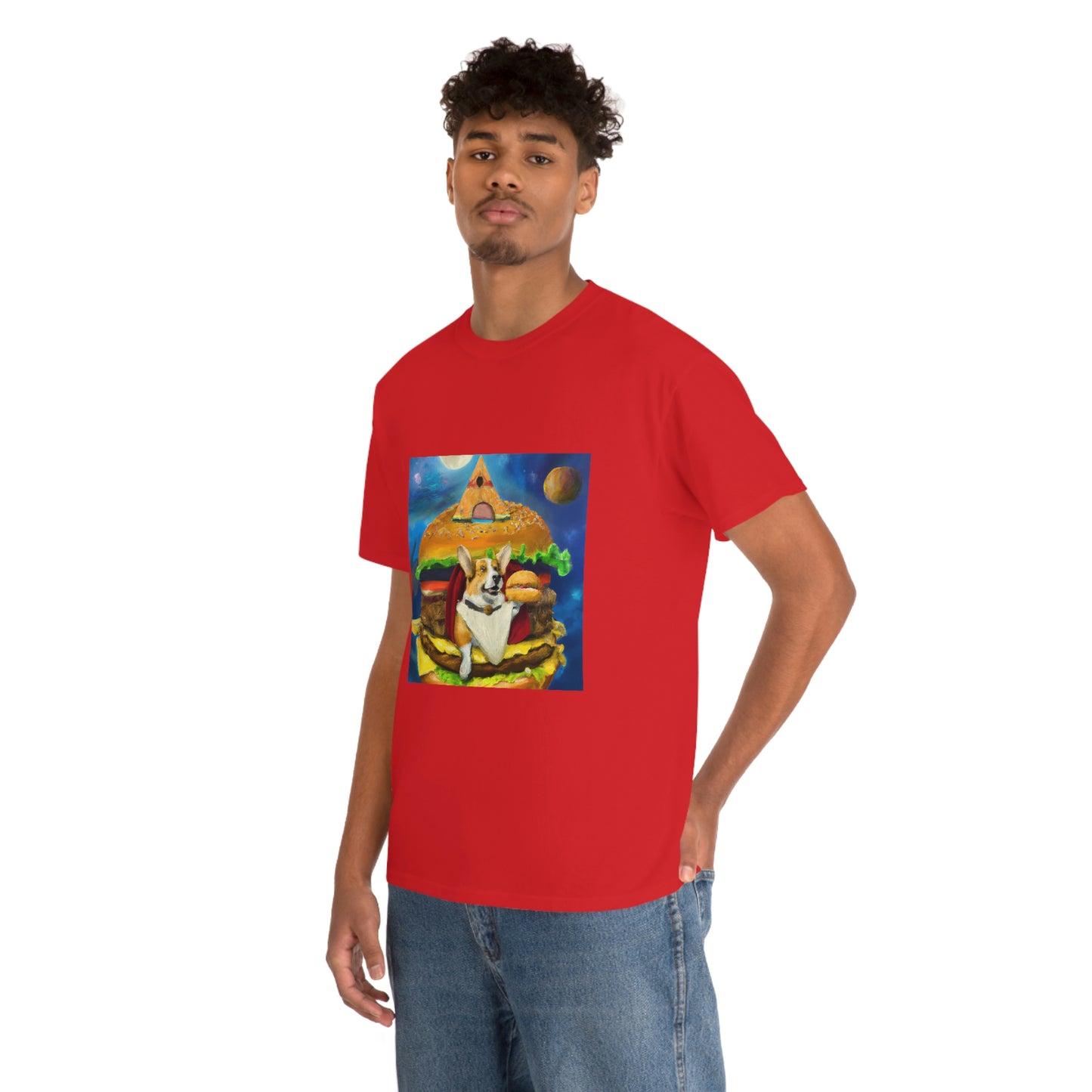 Corgi Burger Psychedelic Tshirt