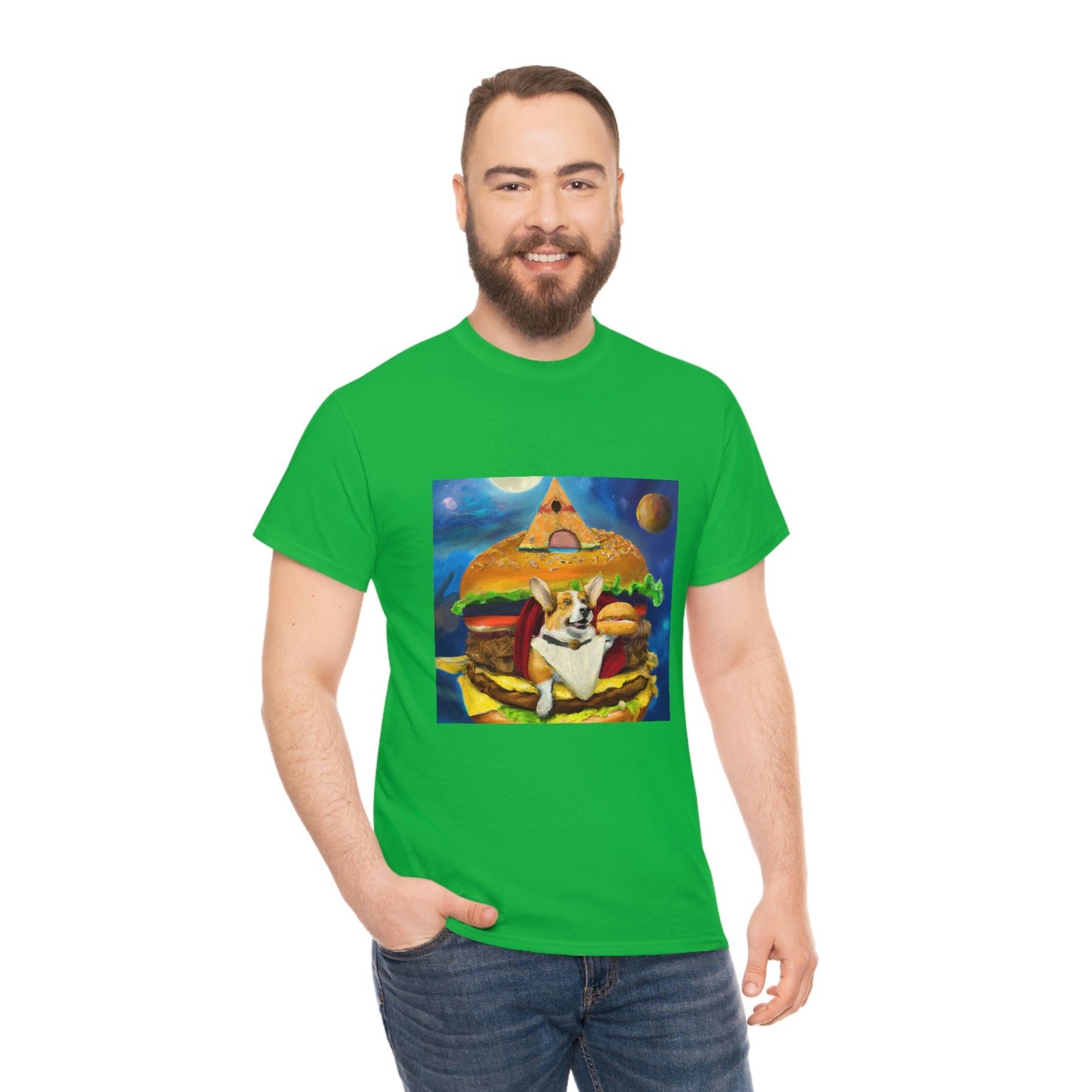 Corgi Burger Psychedelic Tshirt