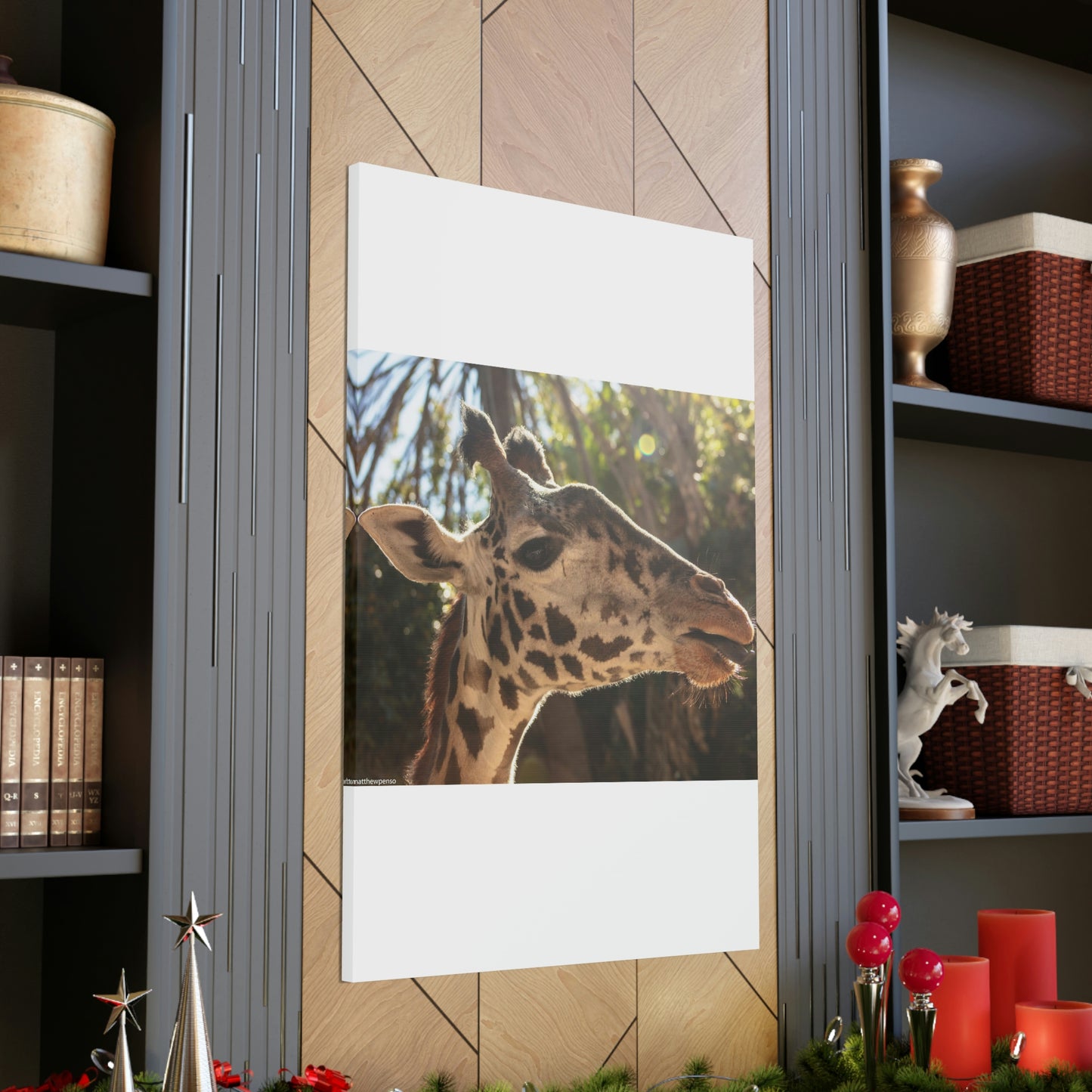 Smiling Giraffe Canvas