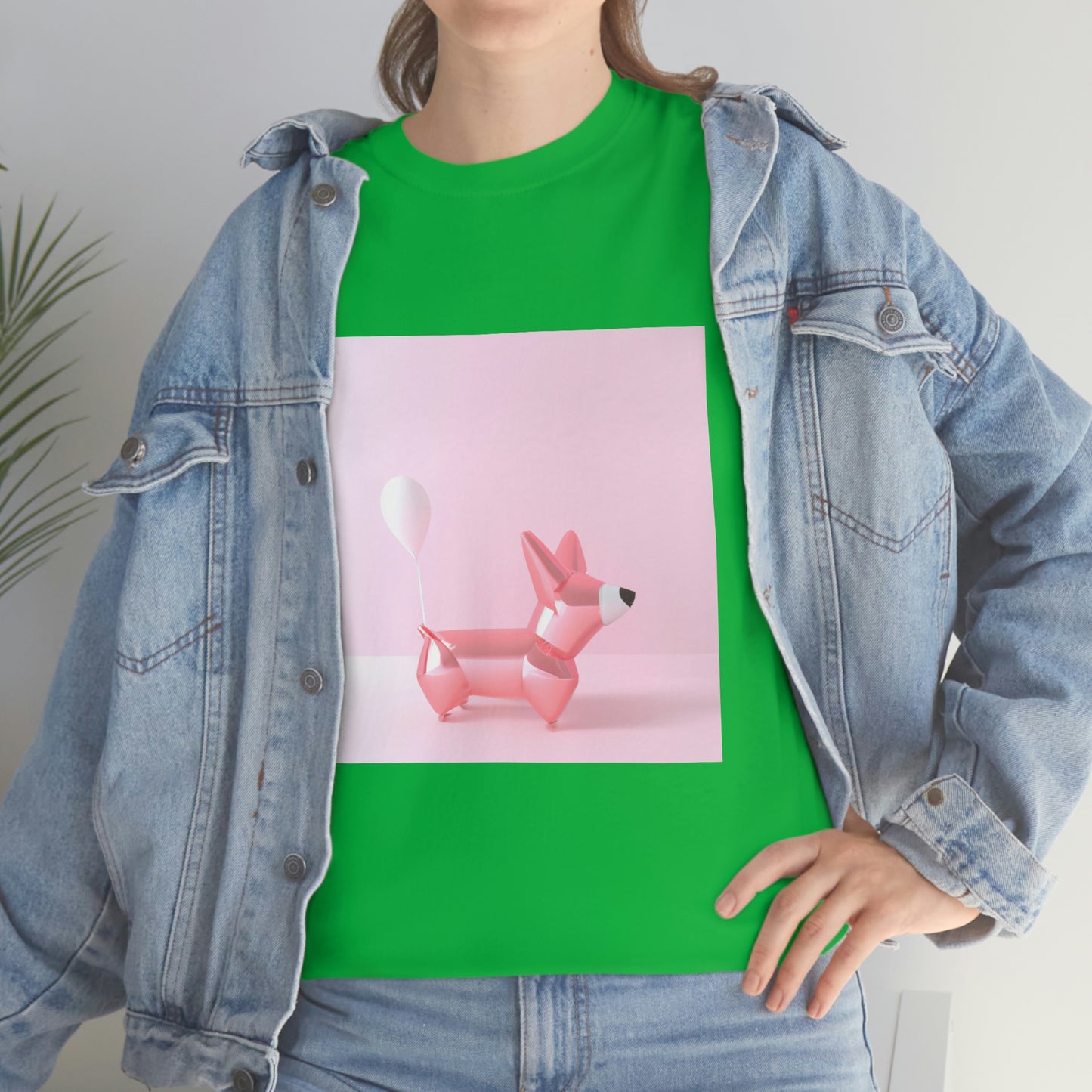 Corgi Balloon Modern Art Tshirt