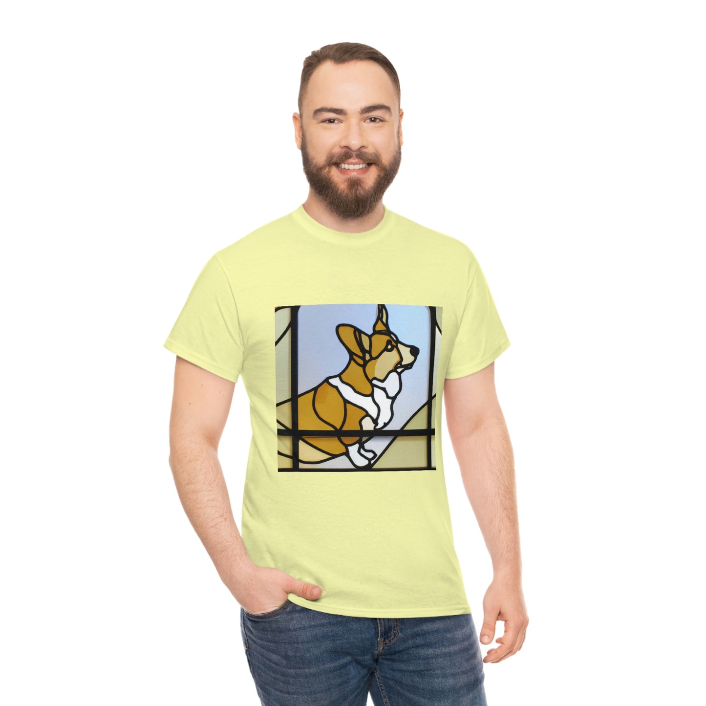 Corgi Stained Glass Tshirt