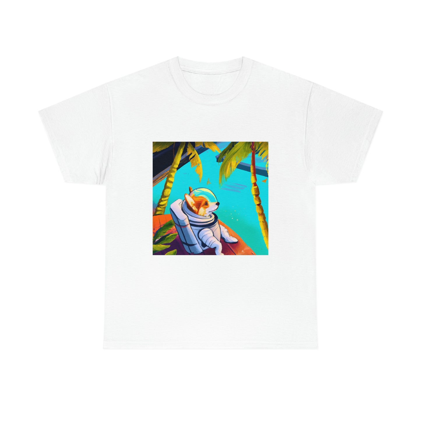 Corgi Spacedog Looking Out Tshirt