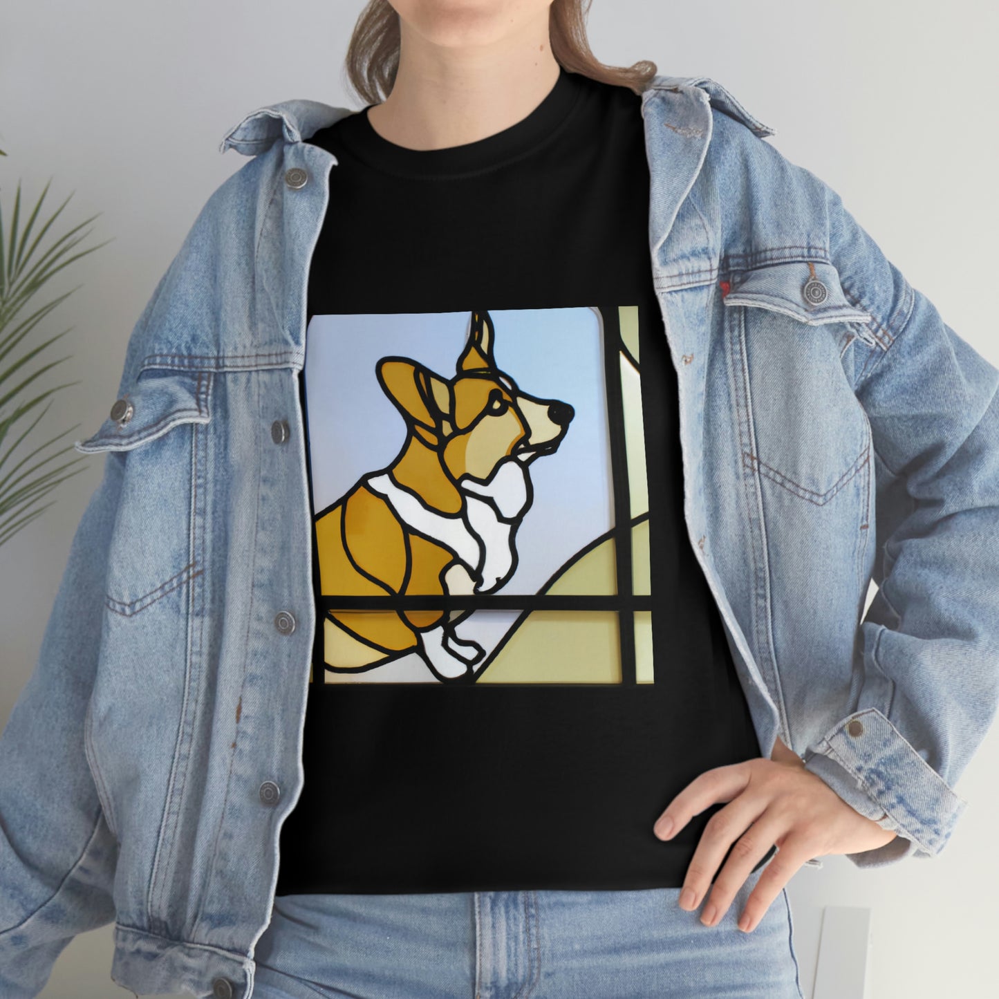 Corgi Stained Glass Tshirt