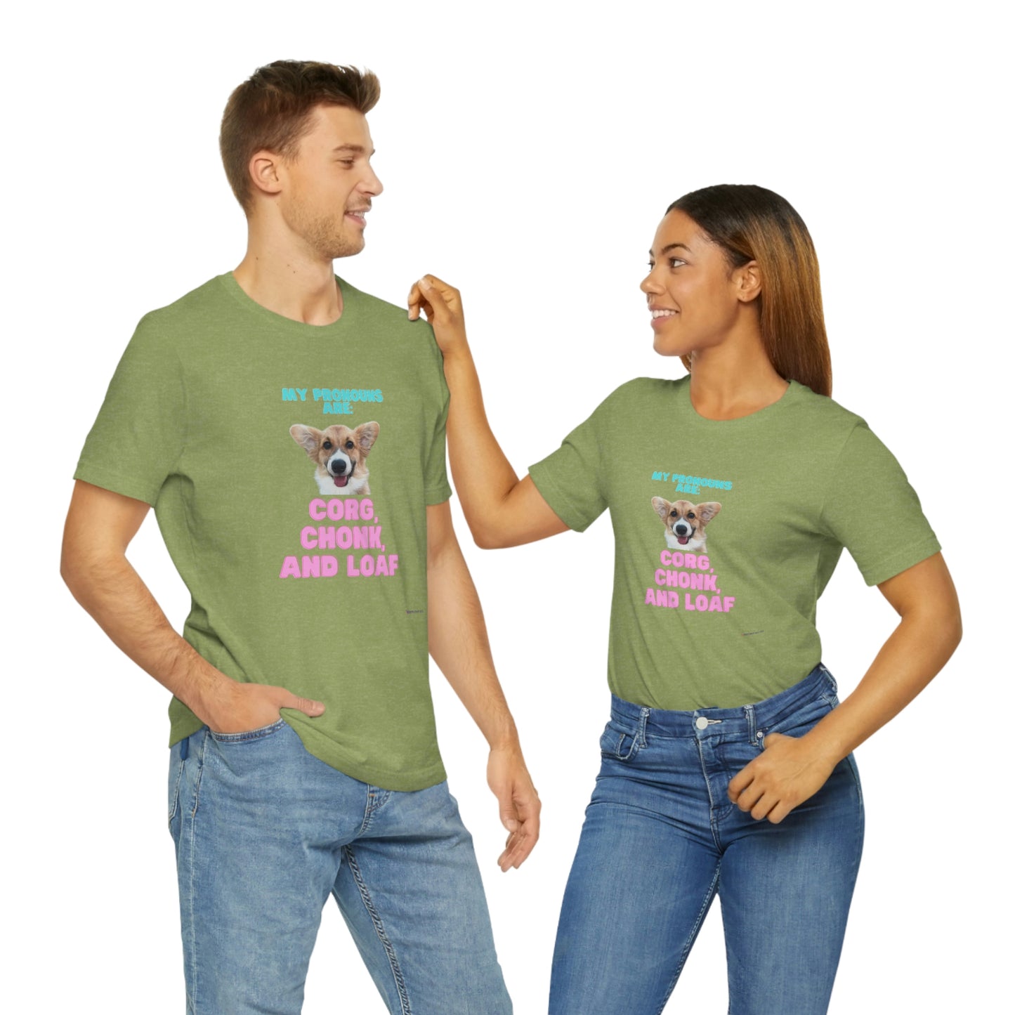 Corgi Pronoun Non-gender Specific T-shirt