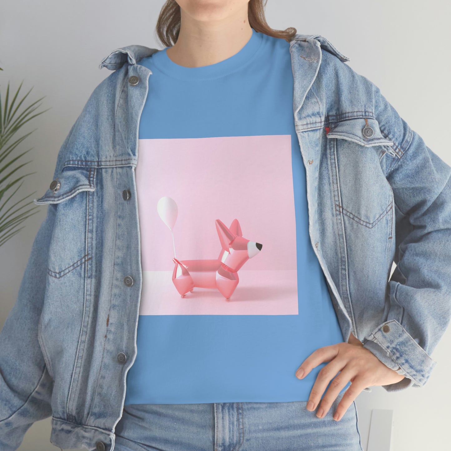 Corgi Balloon Modern Art Tshirt