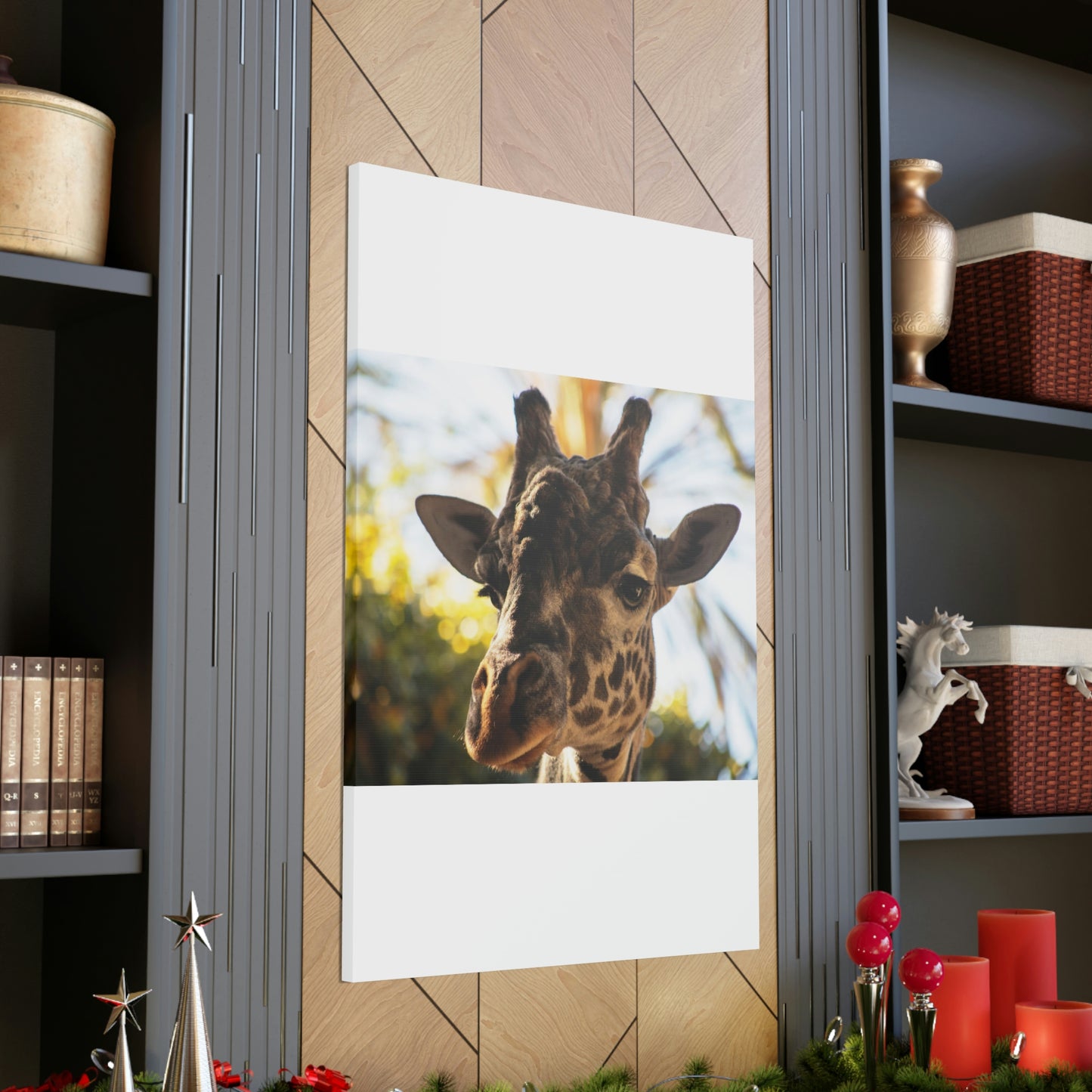 The Giraffe Says Hello Canvas