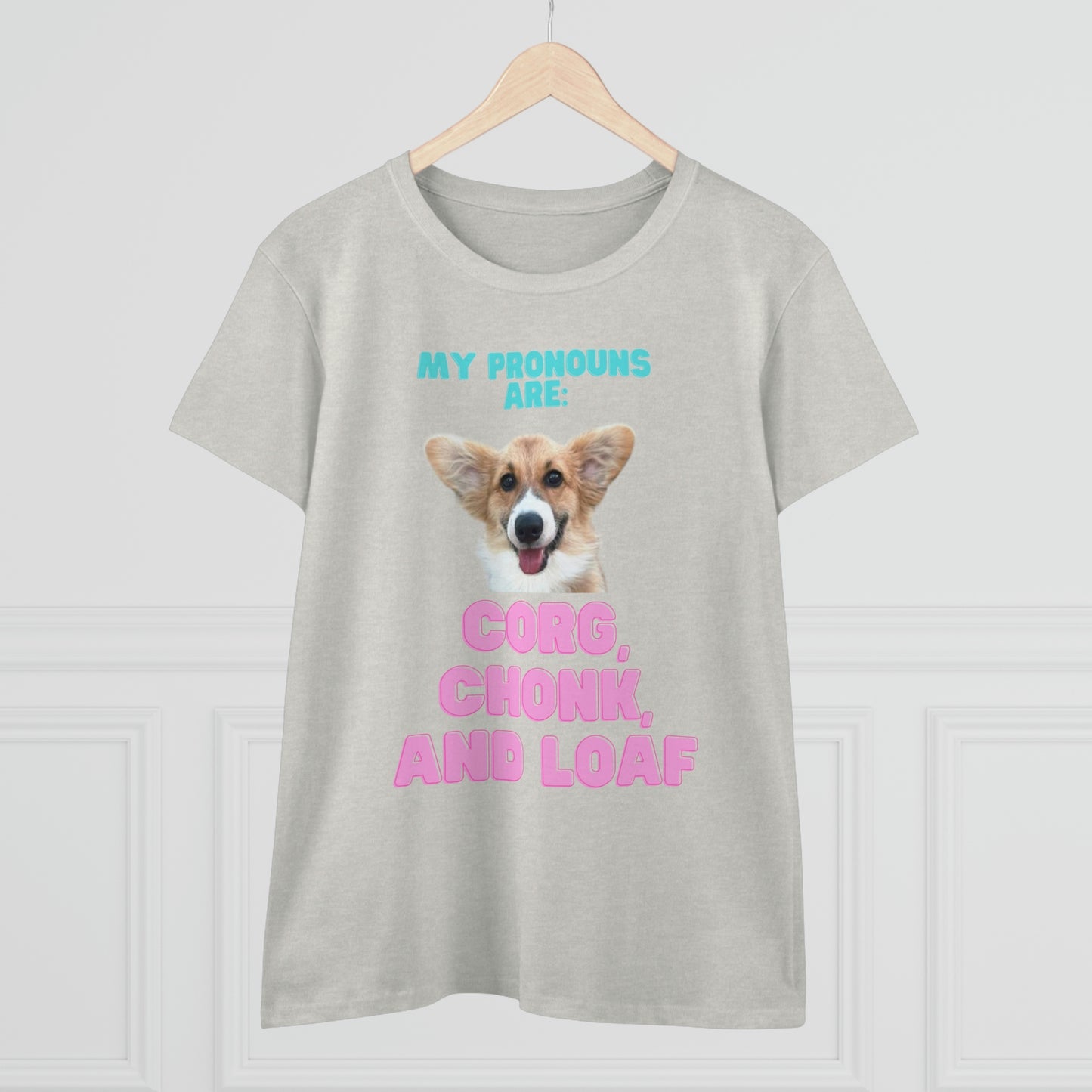 Women's Corgi Pronoun Tshirt