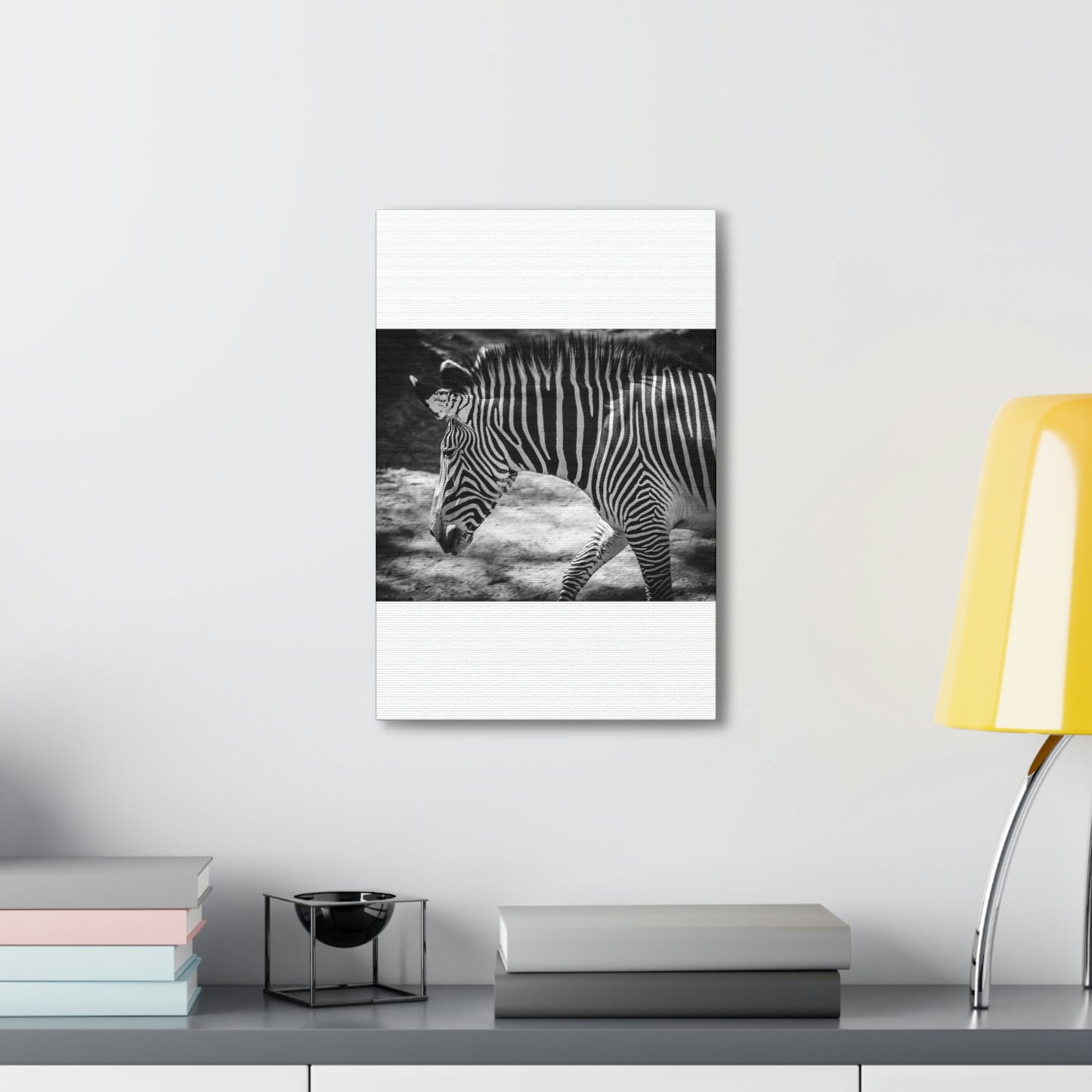 Zebra Bowing Canvas