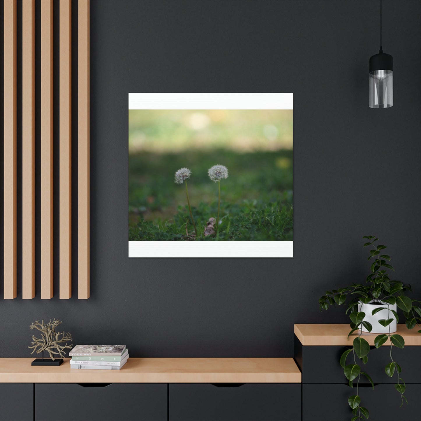 Dandelions Opposing Part 2 Canvas