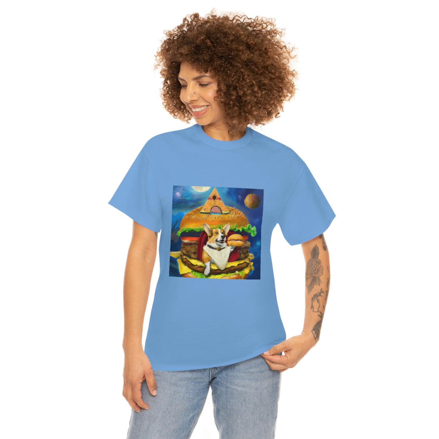 Corgi Burger Psychedelic Tshirt