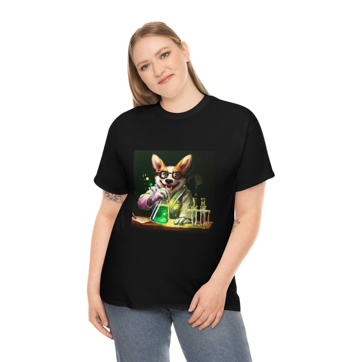 Mad Scientist Corgi Tshirt