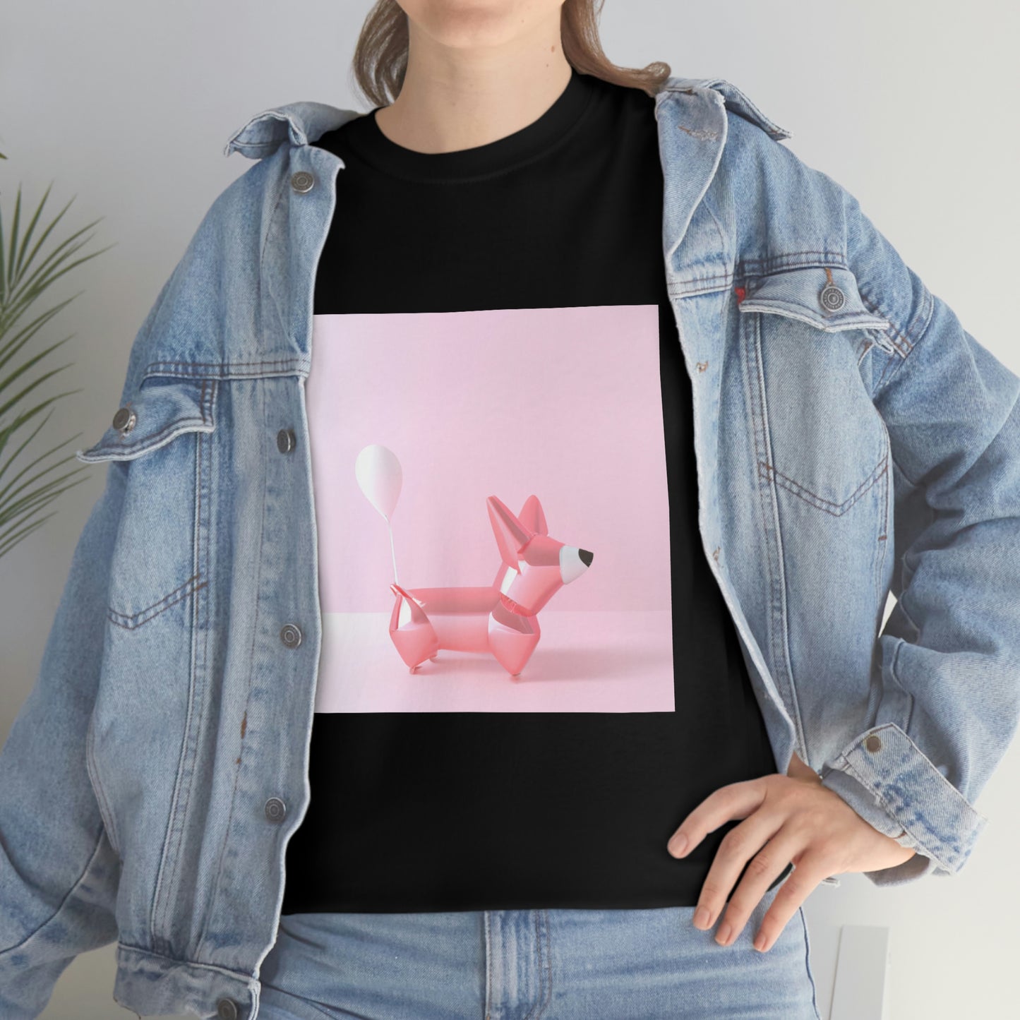 Corgi Balloon Modern Art Tshirt