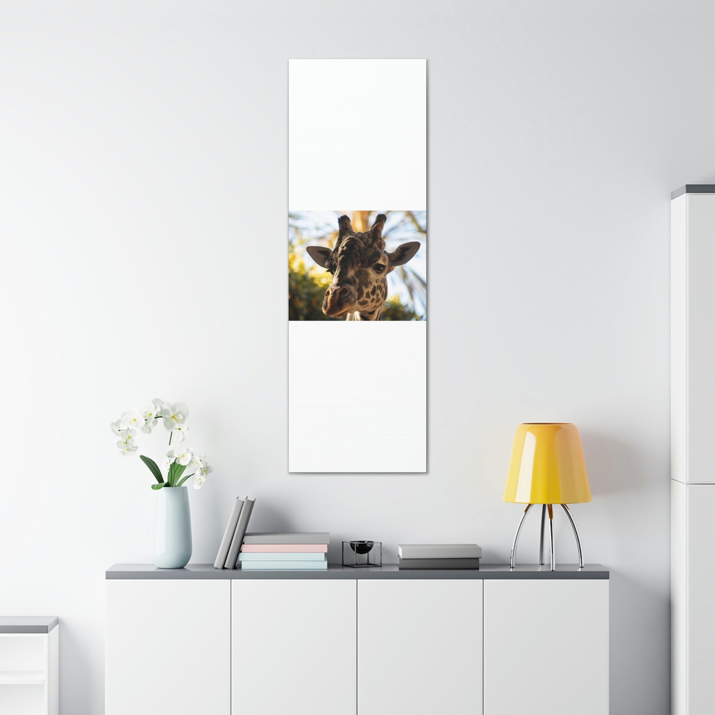 The Giraffe Says Hello Canvas