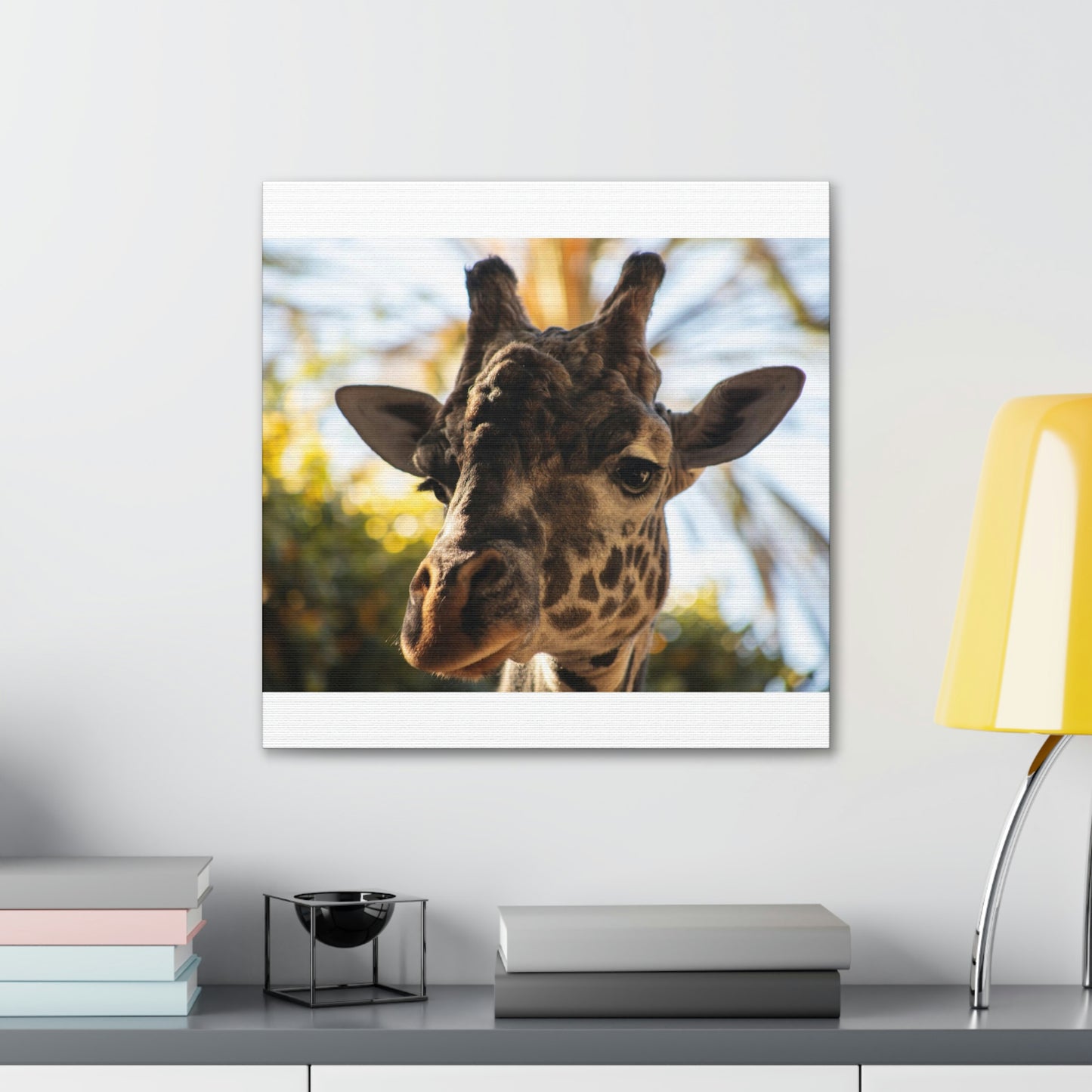 The Giraffe Says Hello Canvas