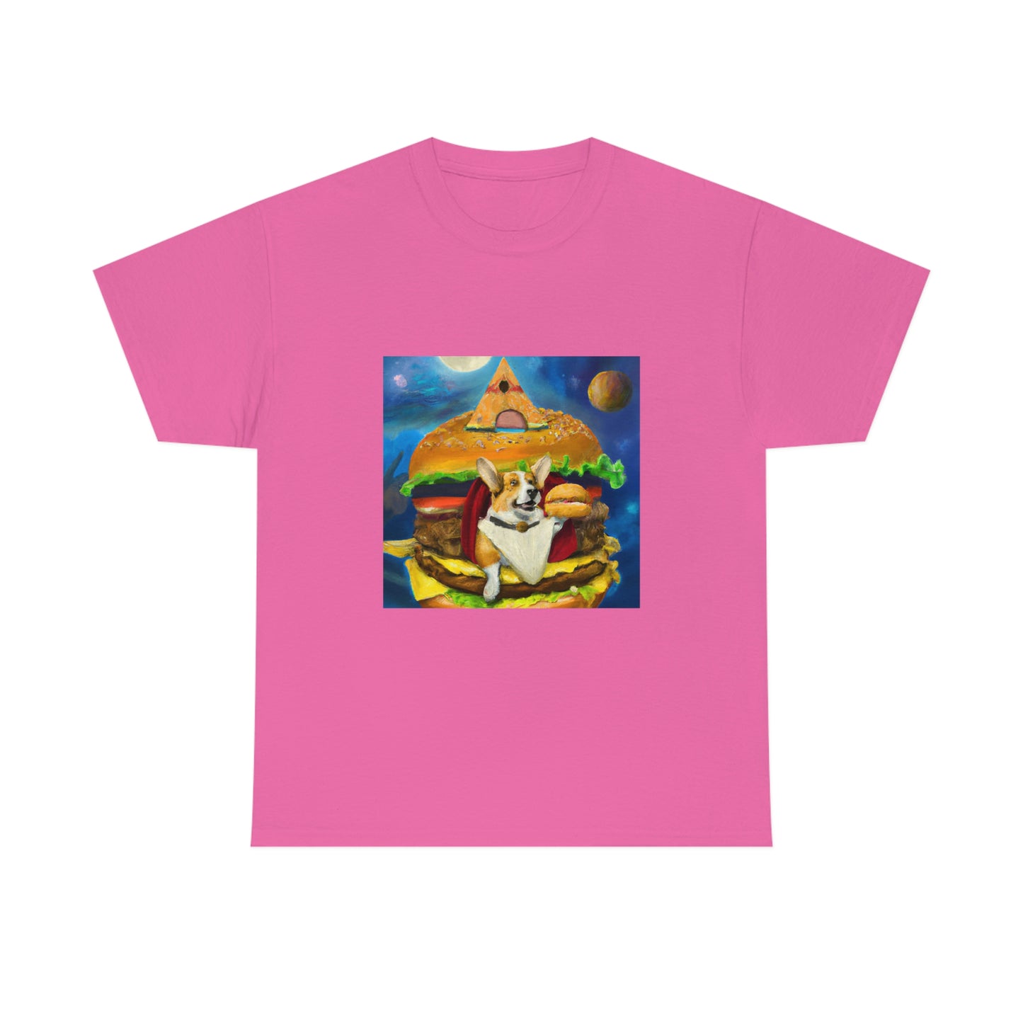 Corgi Burger Psychedelic Tshirt