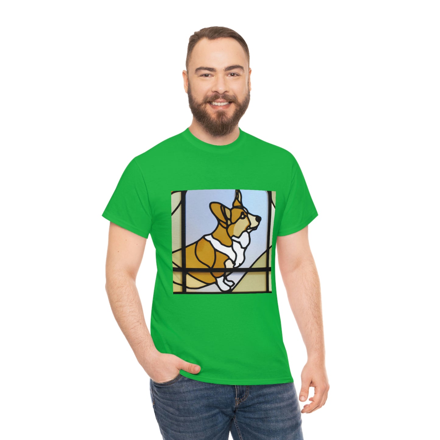 Corgi Stained Glass Tshirt