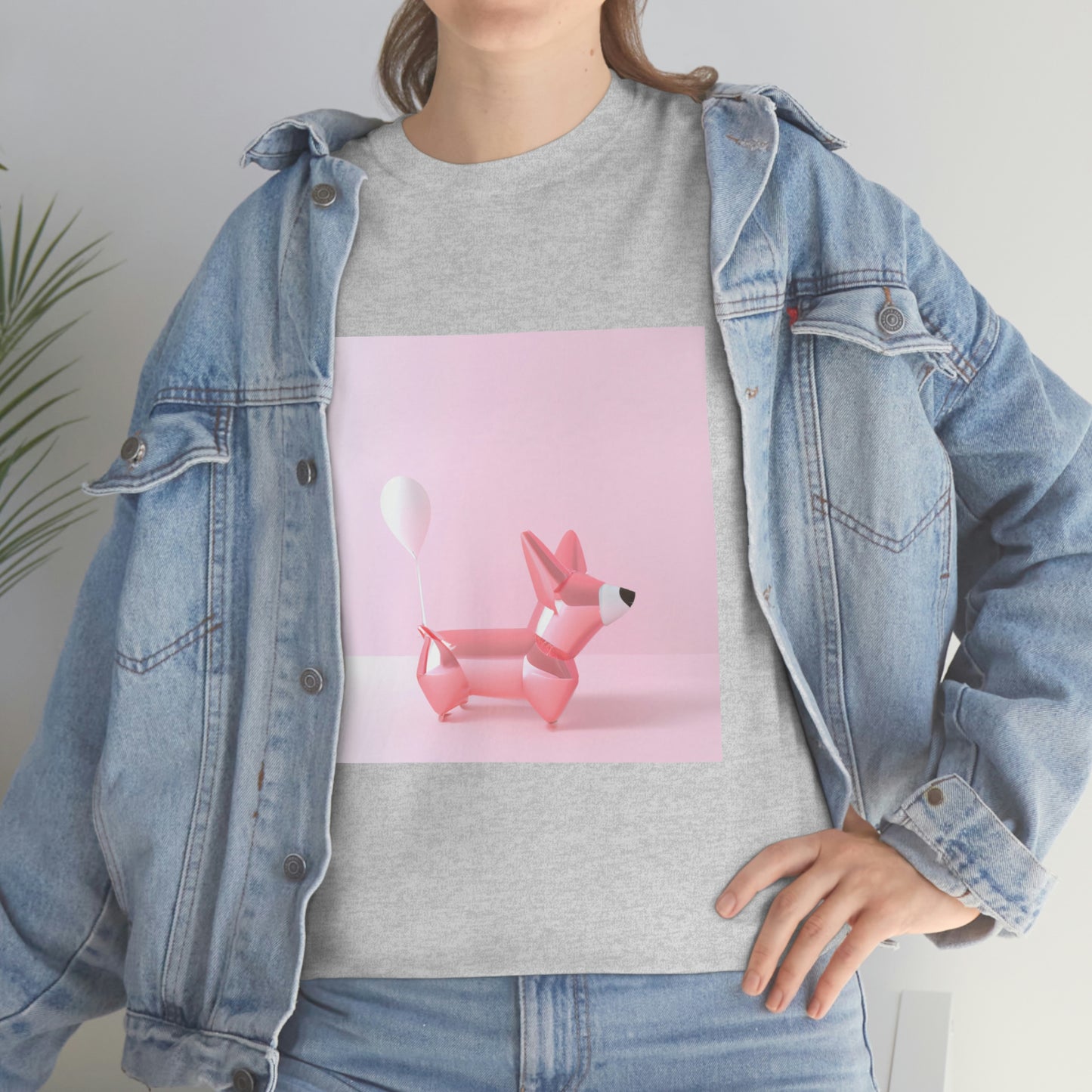 Corgi Balloon Modern Art Tshirt