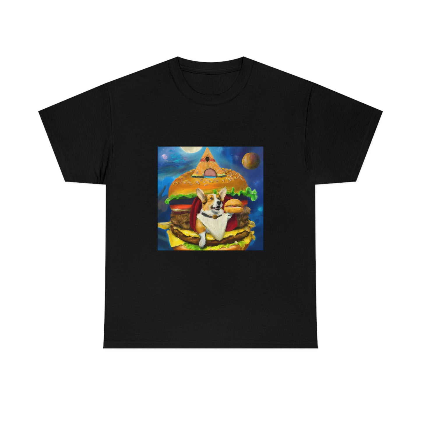 Corgi Burger Psychedelic Tshirt