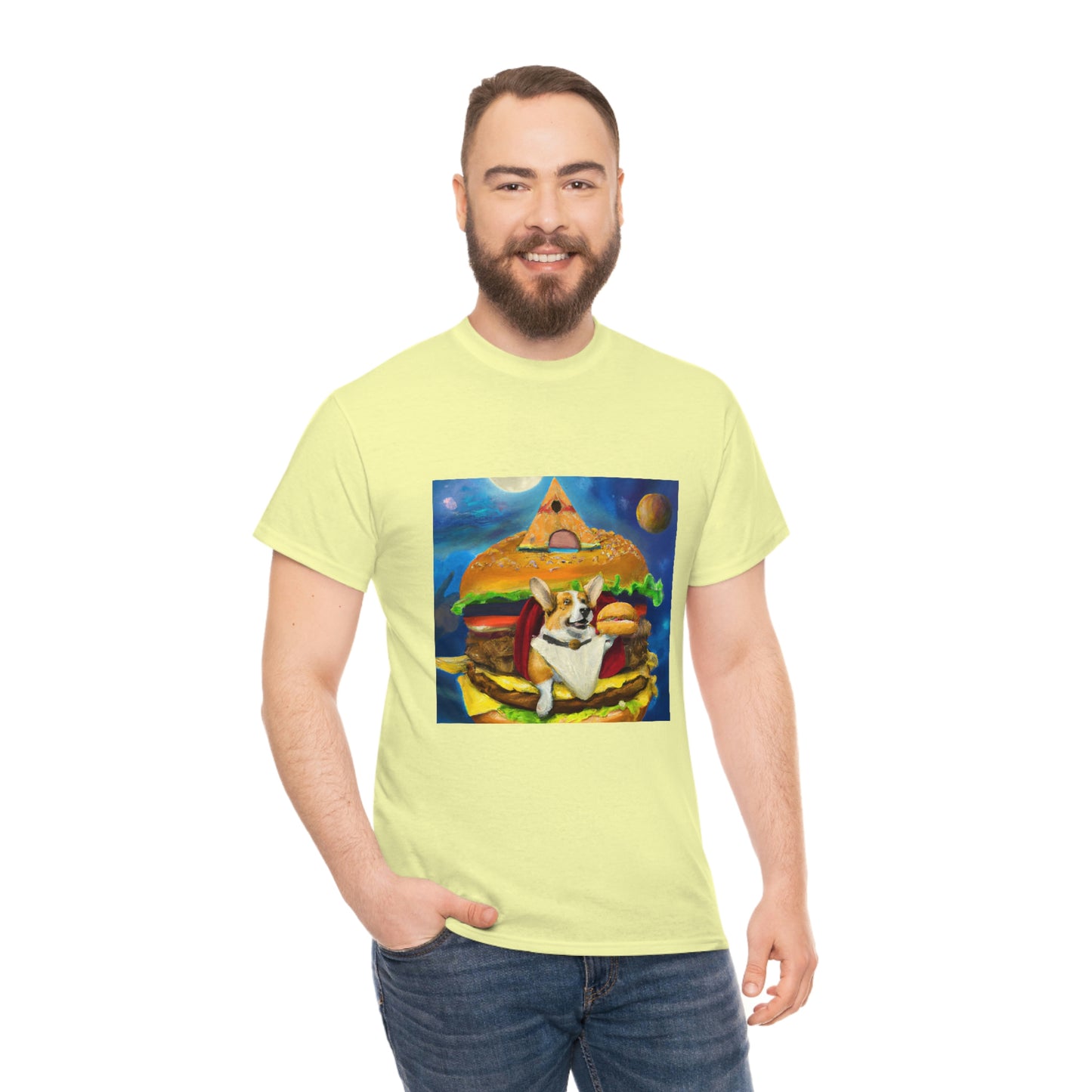 Corgi Burger Psychedelic Tshirt