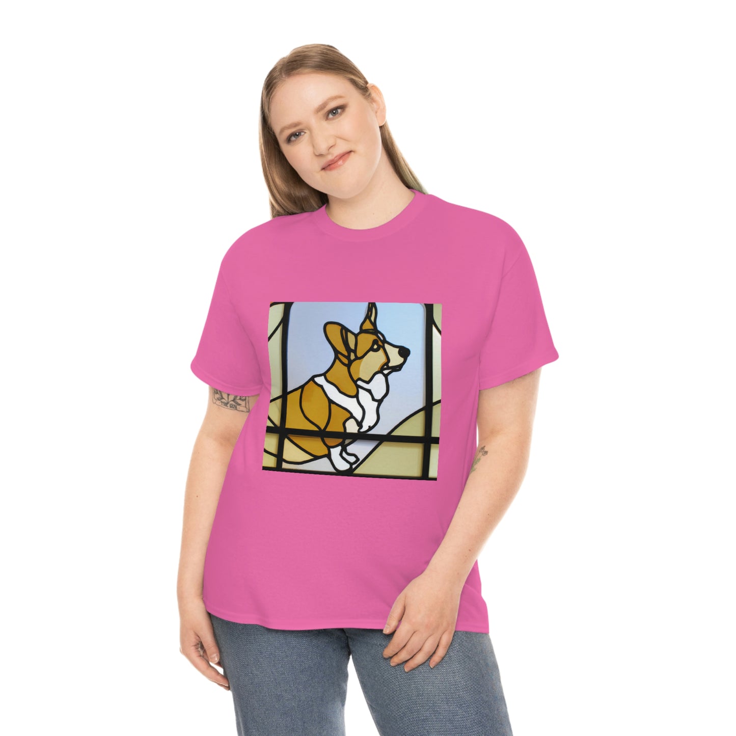 Corgi Stained Glass Tshirt