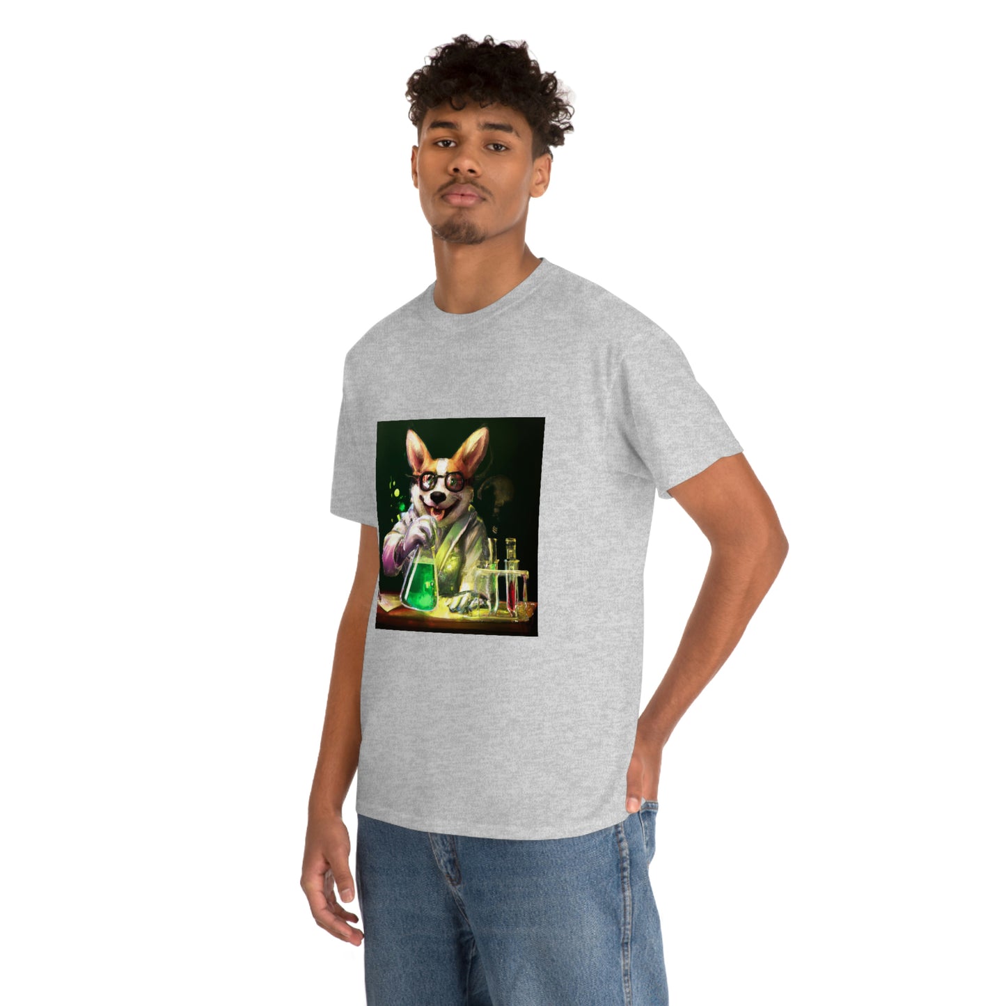 Mad Scientist Corgi Tshirt