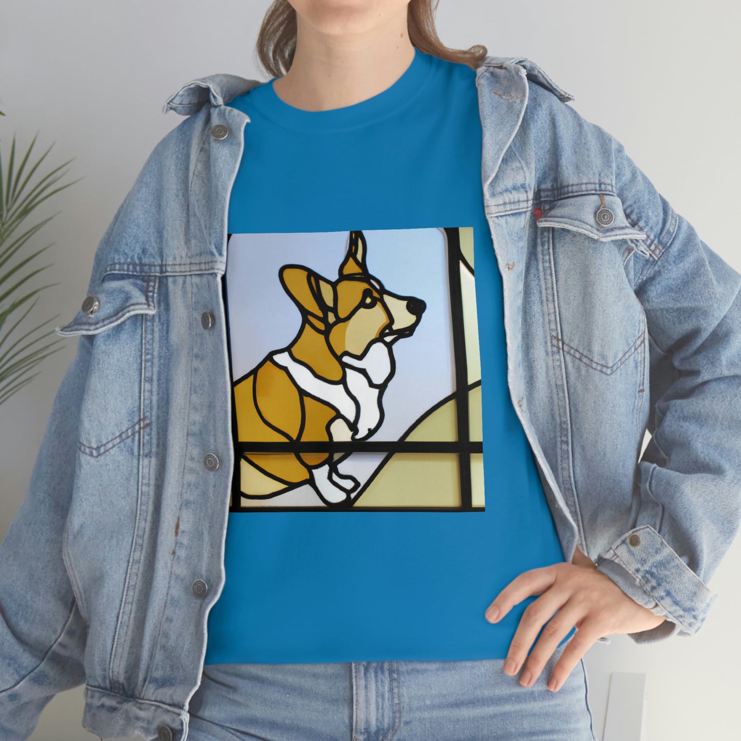 Corgi Stained Glass Tshirt