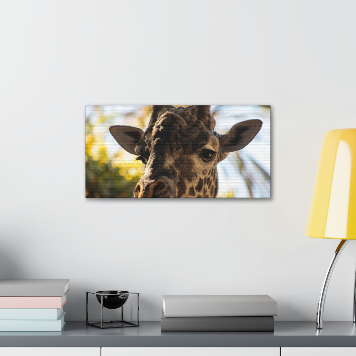 The Giraffe Says Hello Canvas