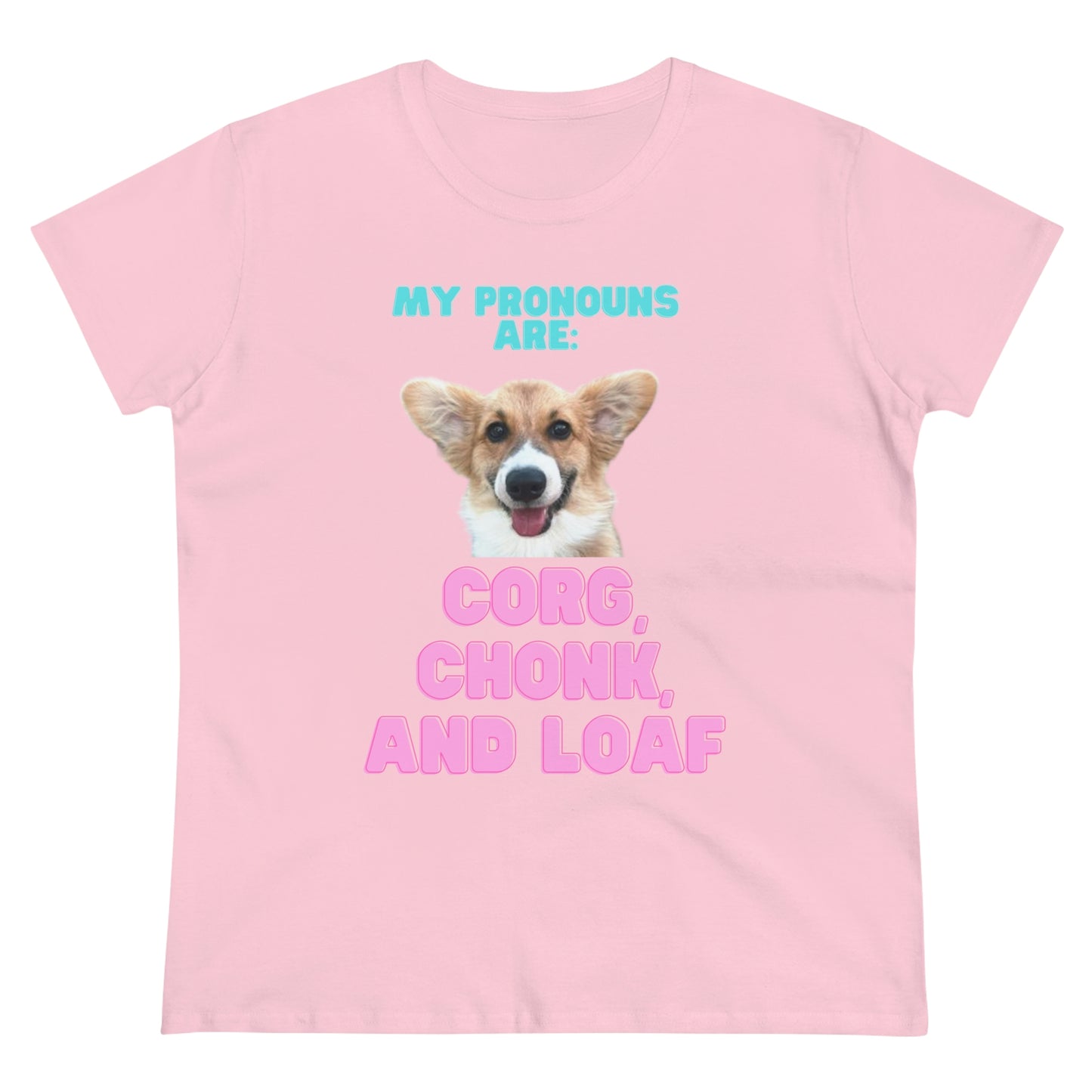 Women's Corgi Pronoun Tshirt