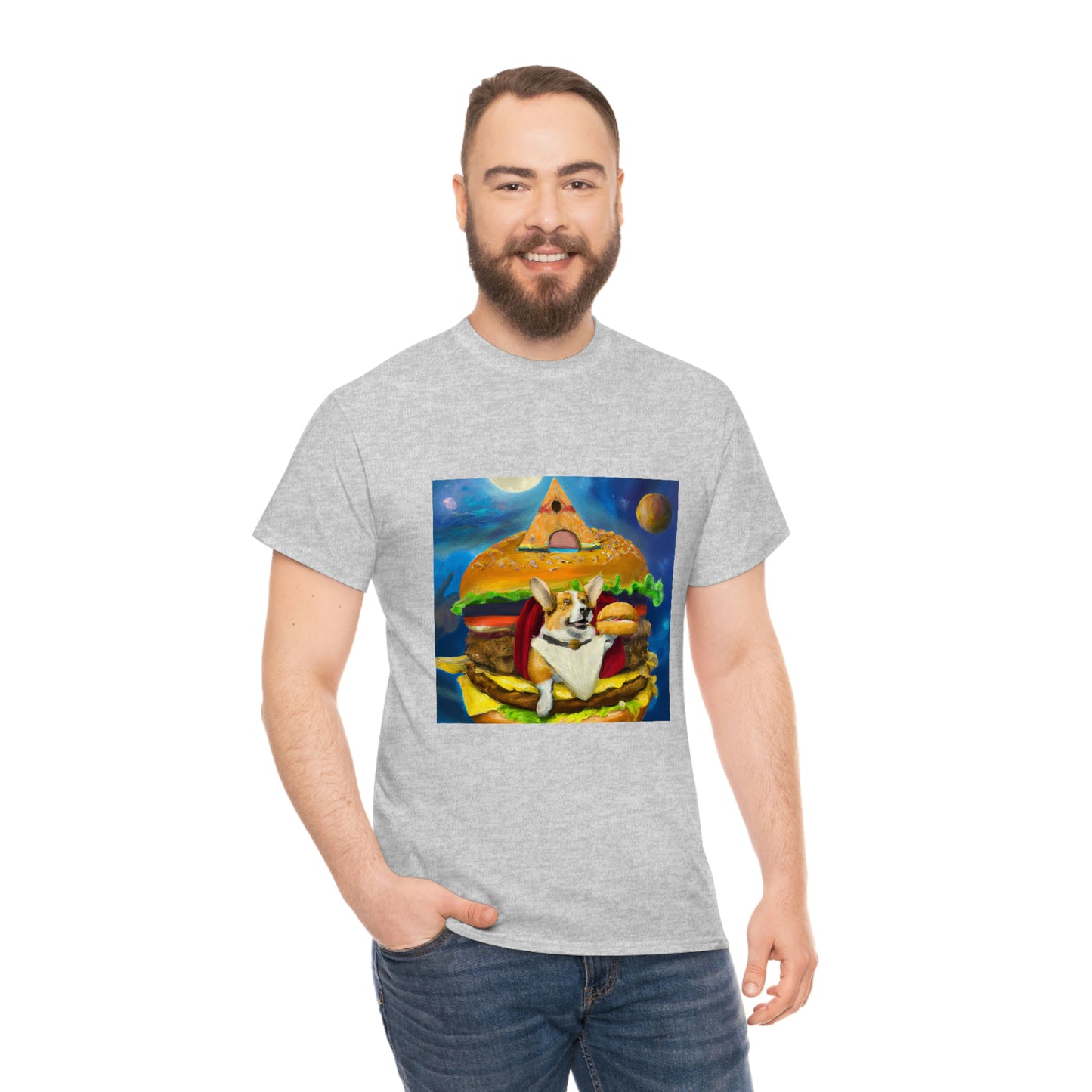 Corgi Burger Psychedelic Tshirt