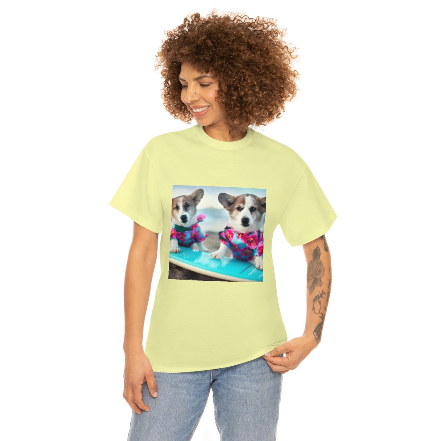 Surfs Up Corgi Tshirt