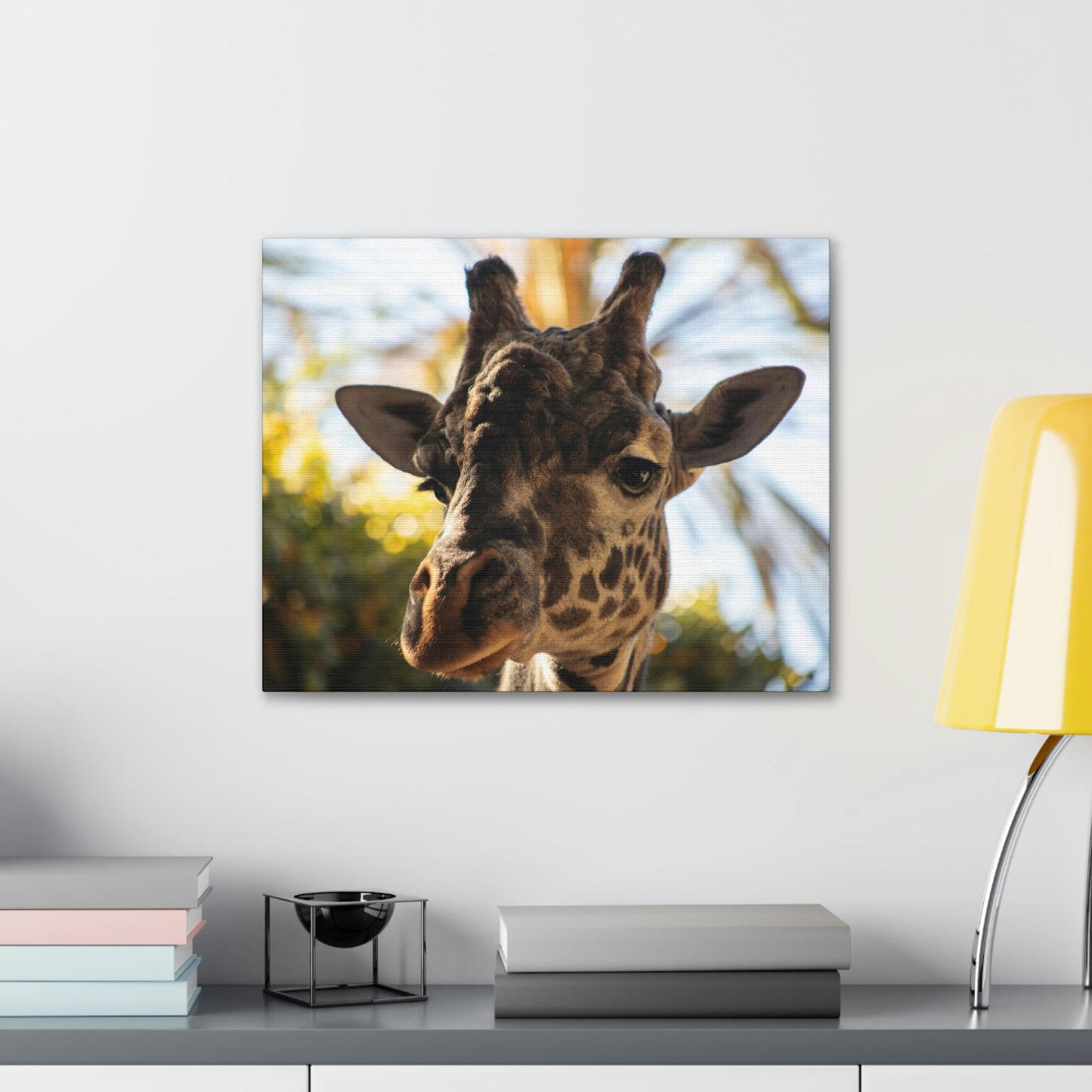 The Giraffe Says Hello Canvas