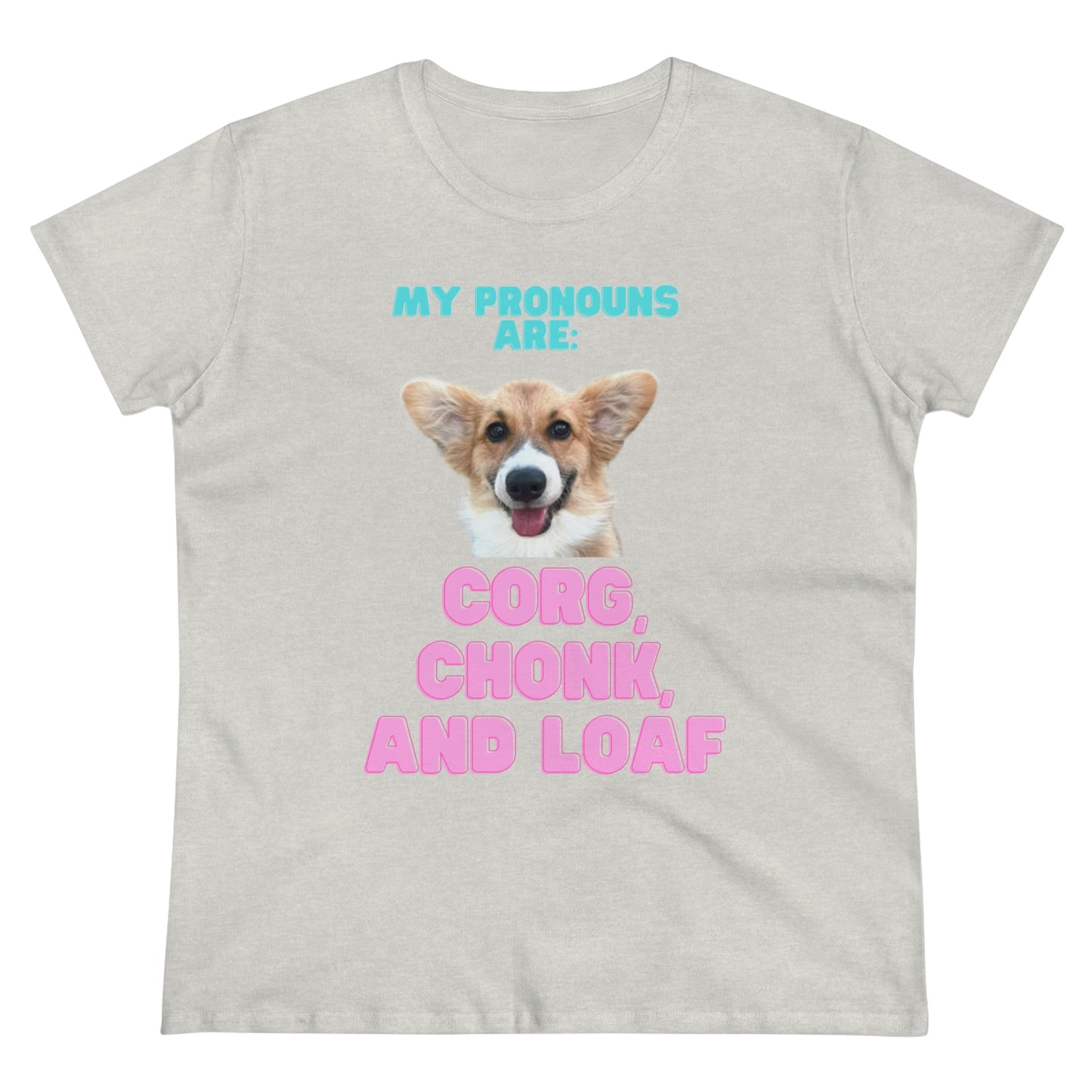 Women's Corgi Pronoun Tshirt