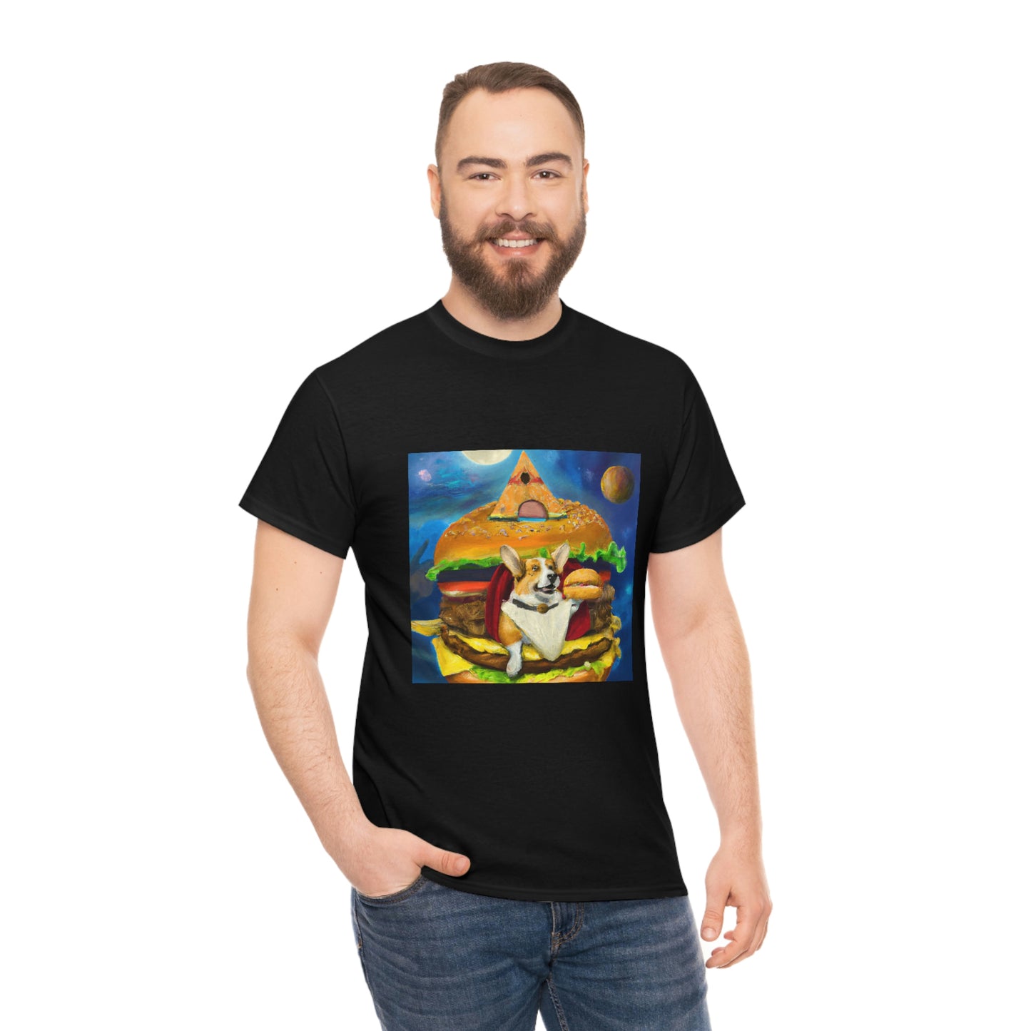 Corgi Burger Psychedelic Tshirt